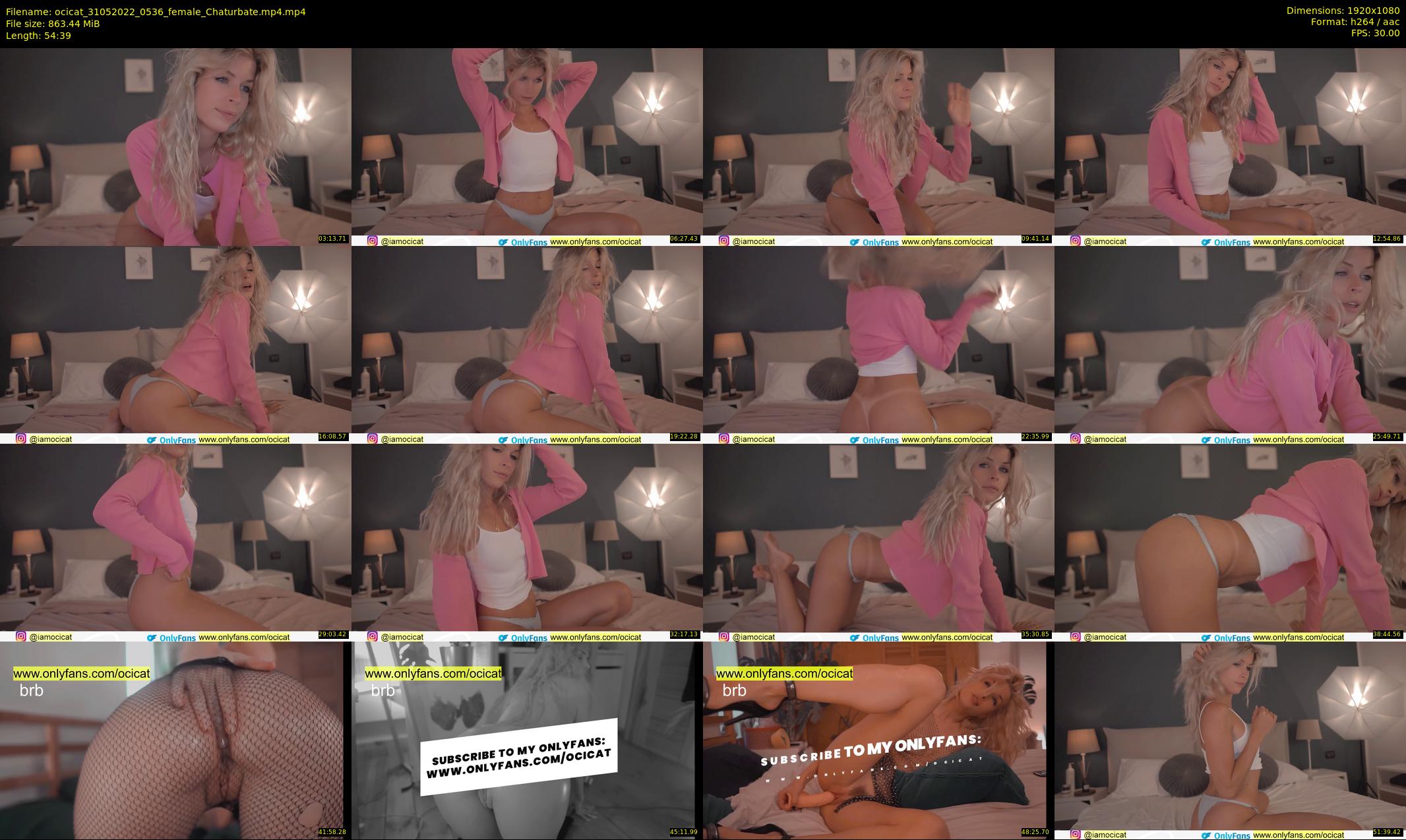 ocicat — 55 minute Chaturbate female cam show recording, 1080p, May 31, 2022