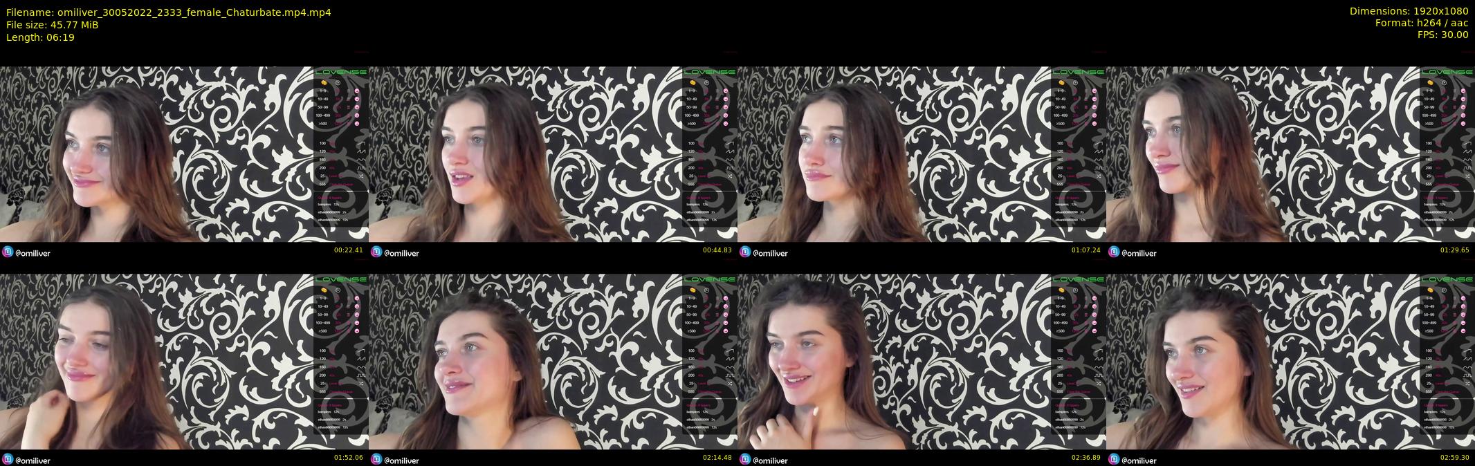 omiliver — 7 minute Chaturbate female cam show recording, 1080p, May 30, 2022