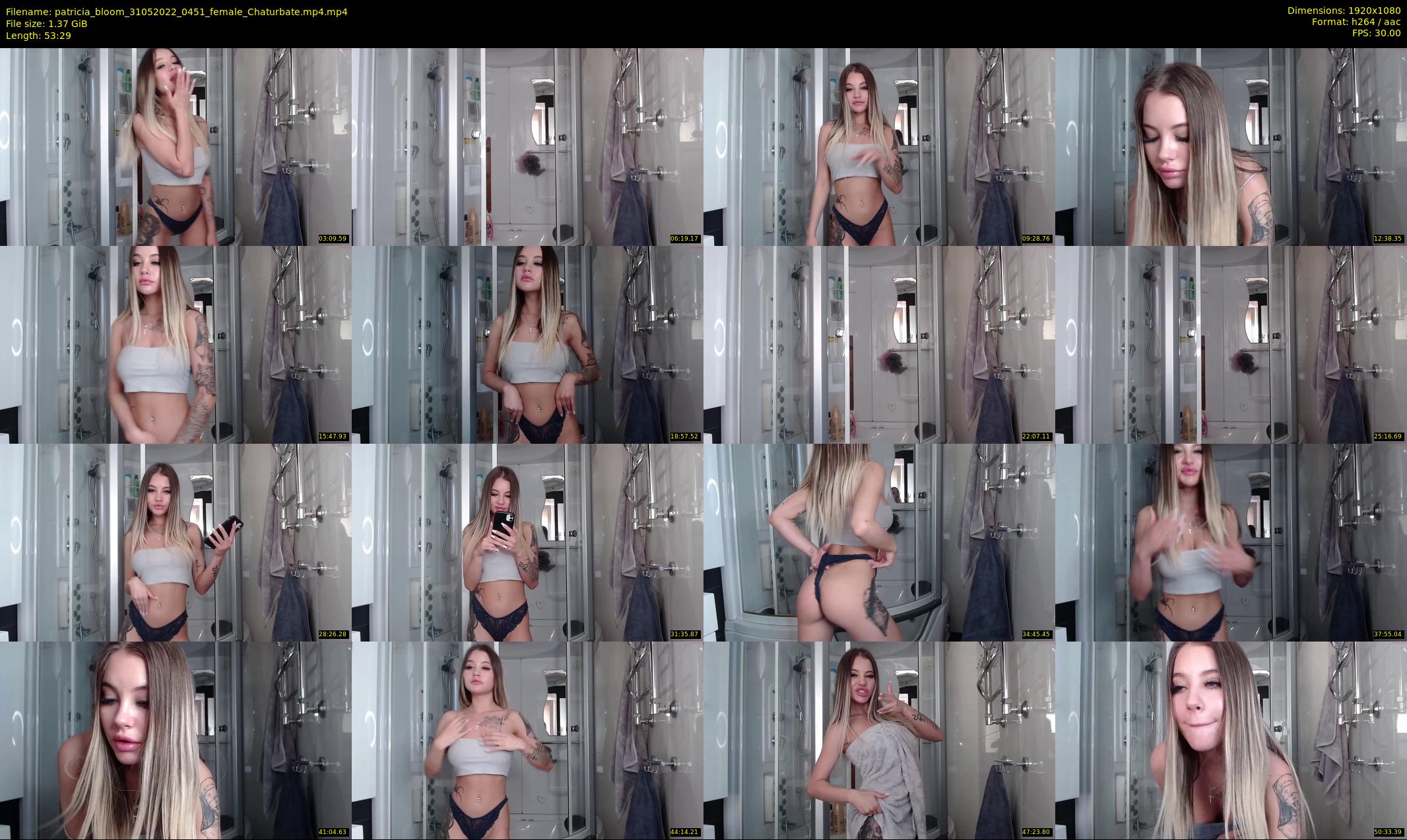 patricia_bloom — 54 minute Chaturbate female cam show recording, 1080p, May 31, 2022