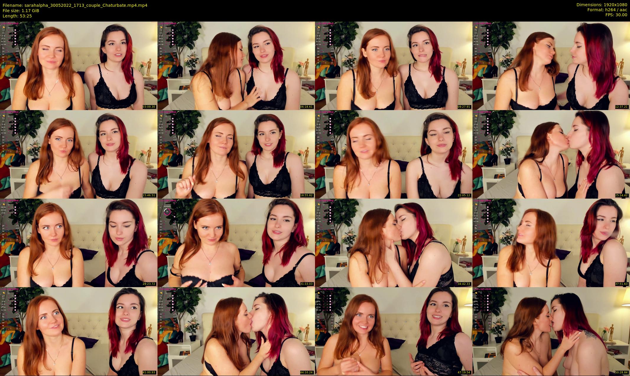sarahalpha — 54 minute Chaturbate couple cam show recording, 1080p, May 30, 2022