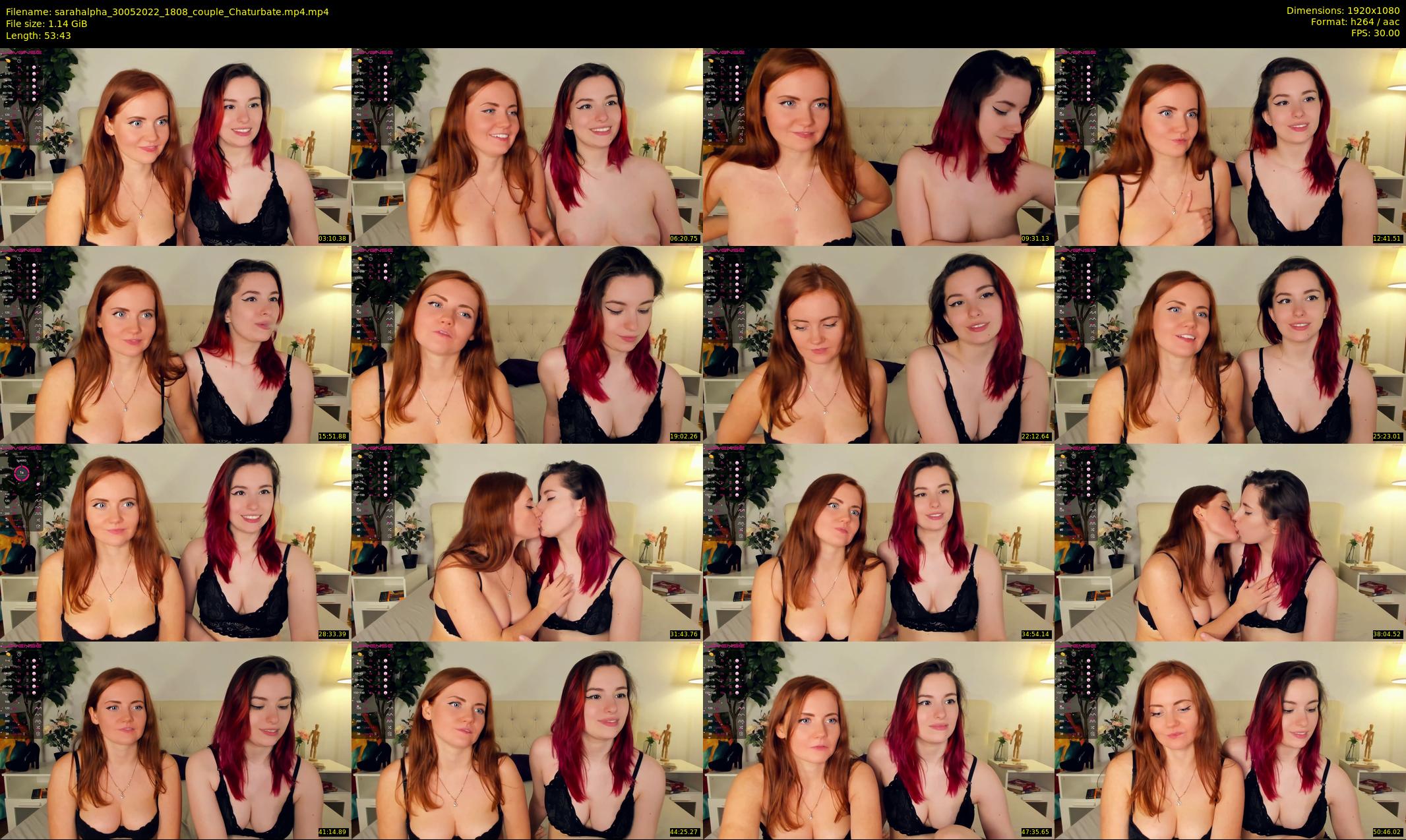 sarahalpha — 54 minute Chaturbate couple cam show recording, 1080p, May 30, 2022