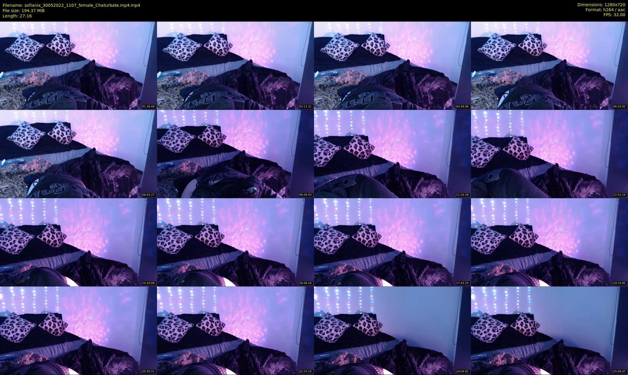 sofianix — 28 minute Chaturbate female cam show recording, 720p, May 30, 2022