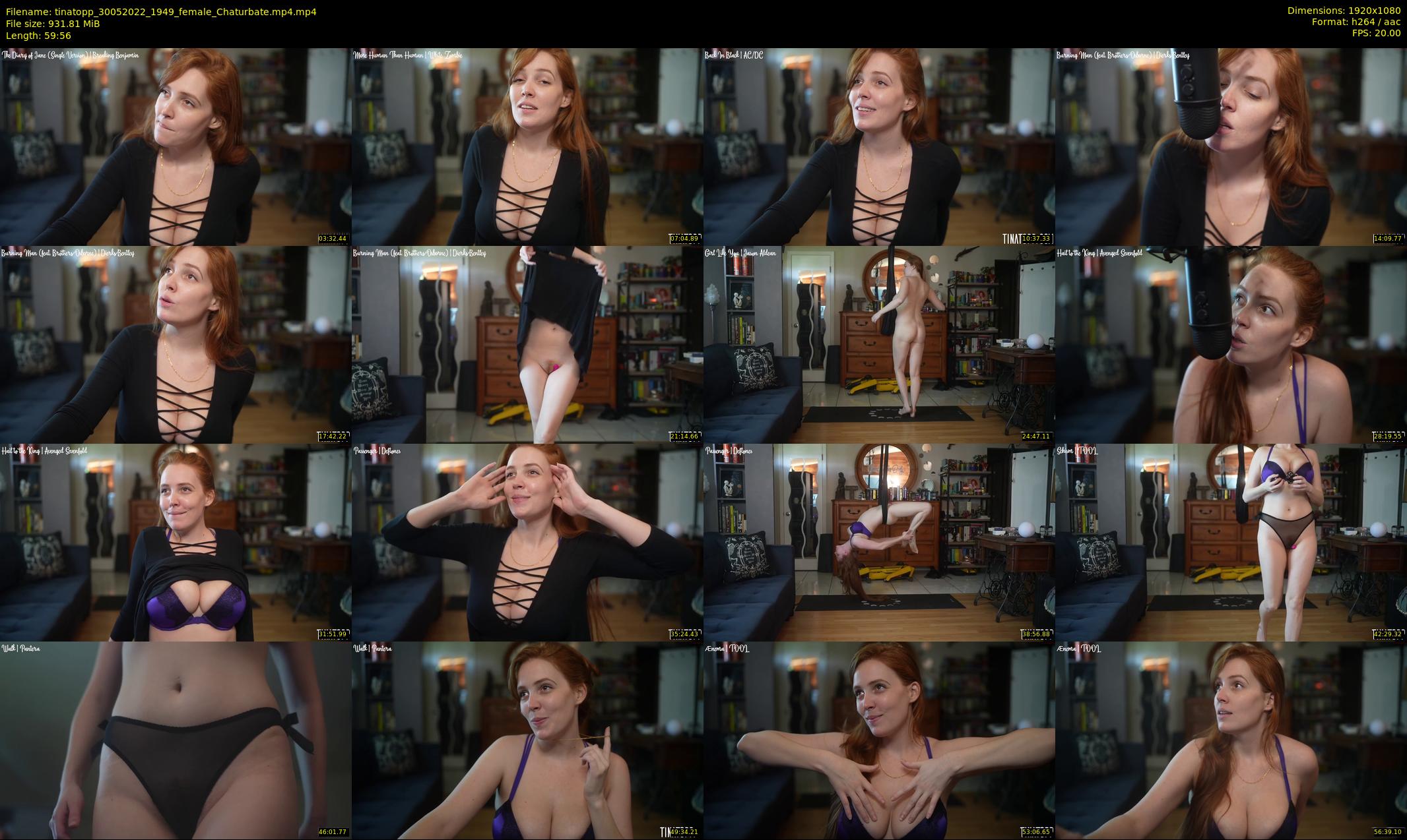 tinatopp — 60 minute Chaturbate female cam show recording, 1080p, May 30, 2022