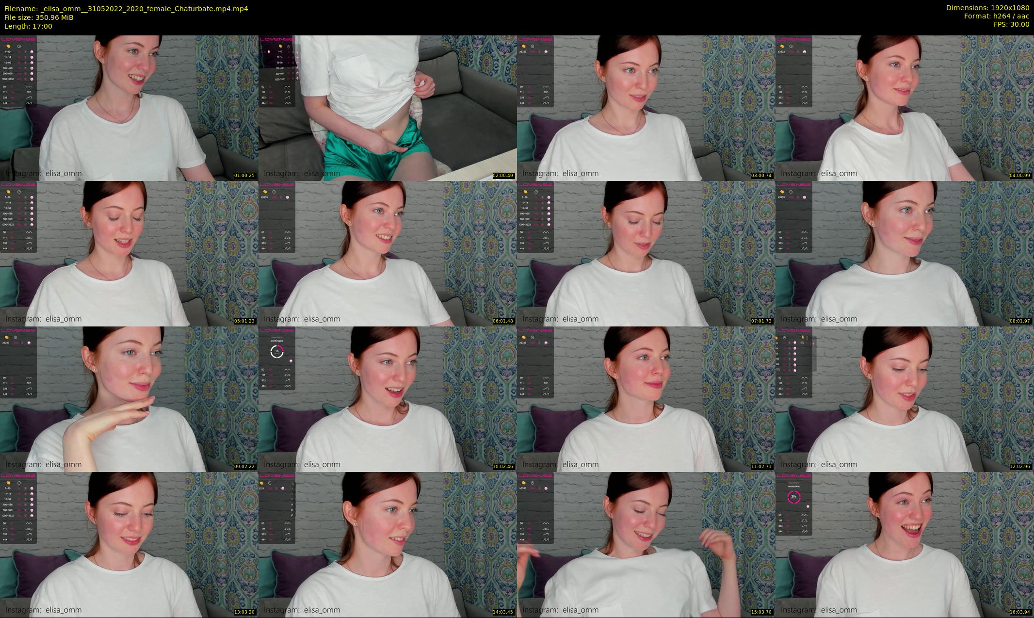 _elisa_omm_ — 17 minute Chaturbate female cam show recording, 1080p, May 31, 2022