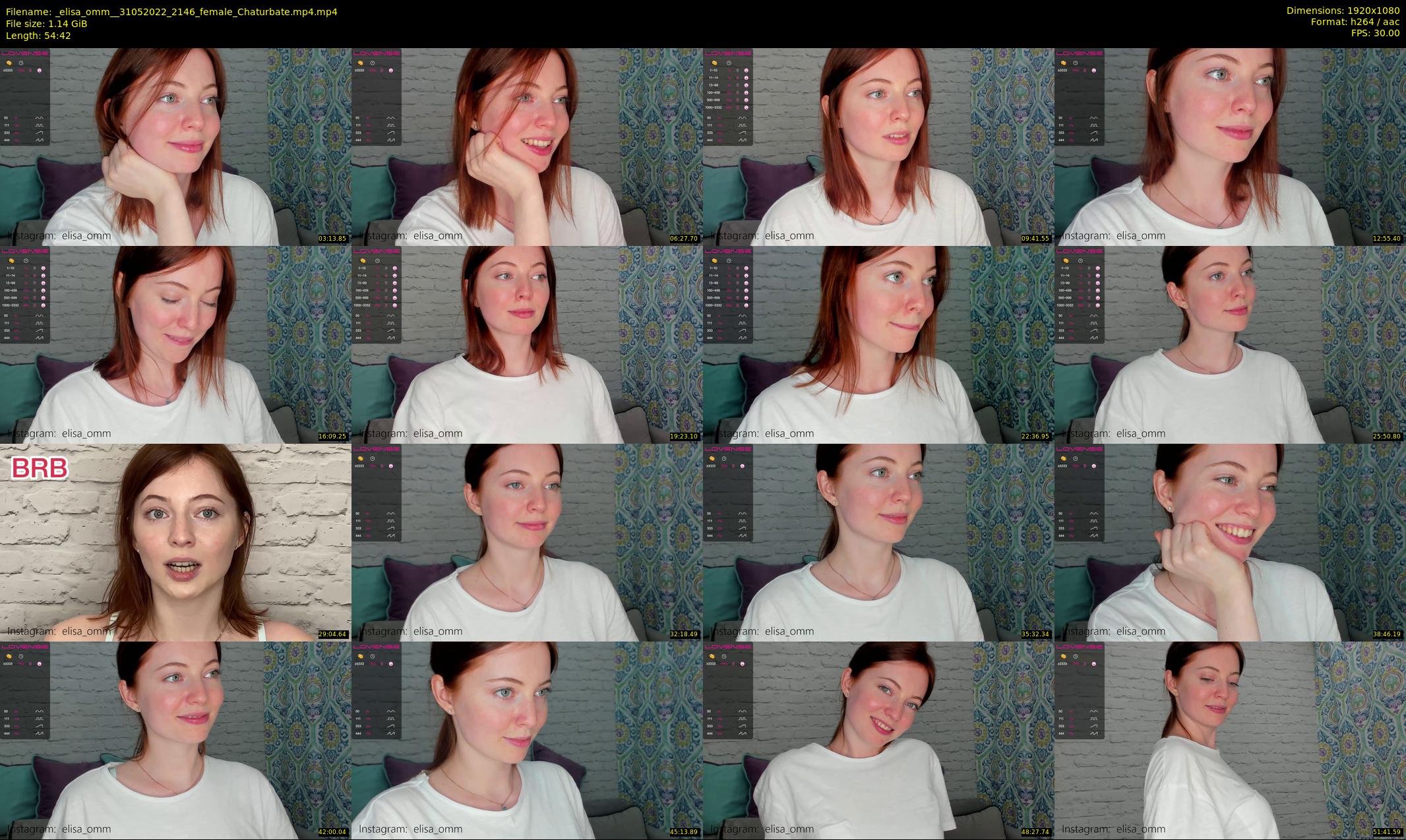 _elisa_omm_ — 55 minute Chaturbate female cam show recording, 1080p, May 31, 2022