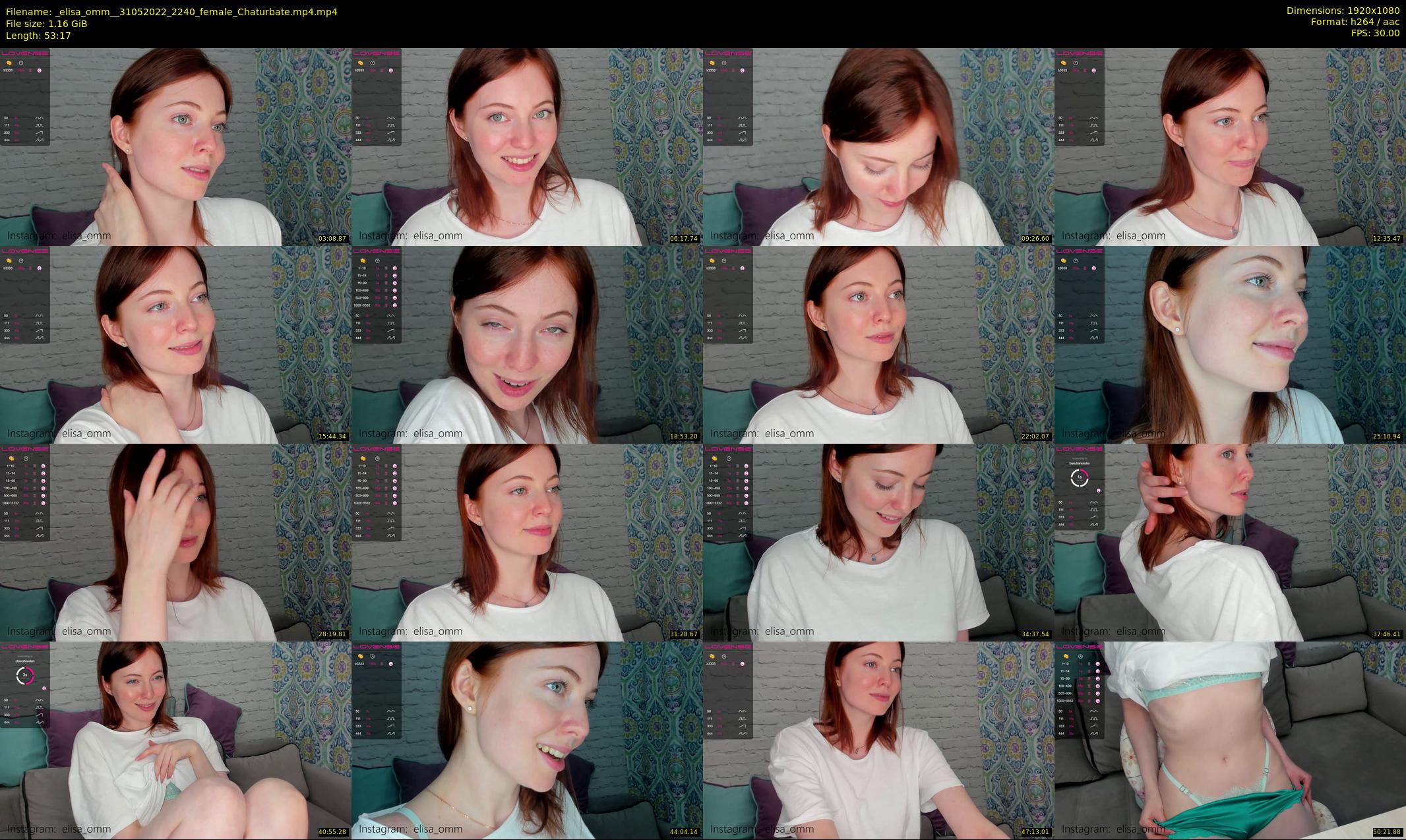 _elisa_omm_ — 54 minute Chaturbate female cam show recording, 1080p, May 31, 2022