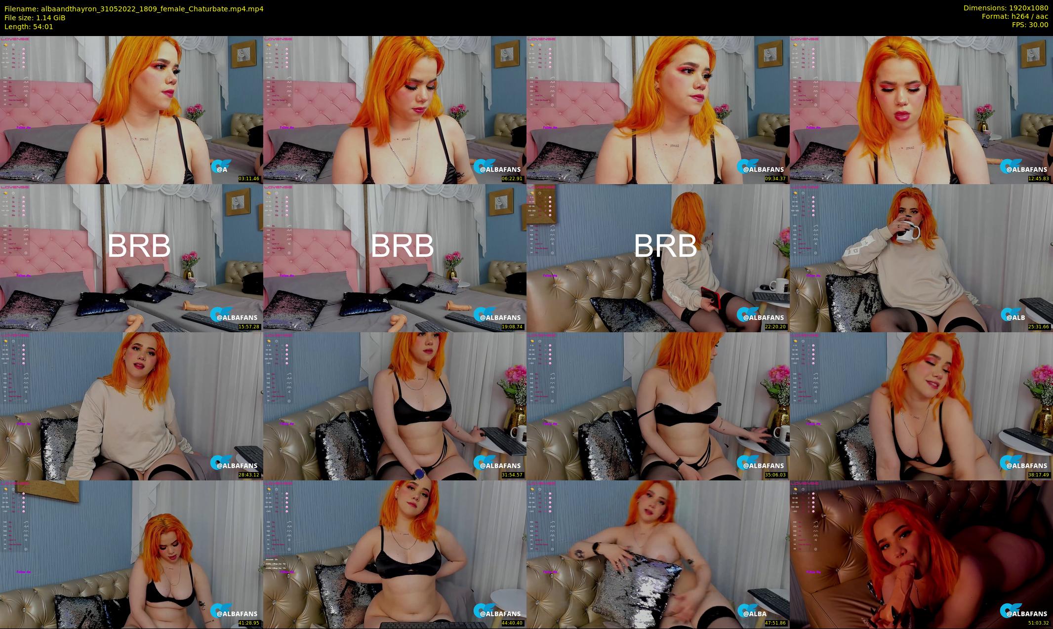 albaandthayron — 55 minute Chaturbate couple cam show recording, 1080p, May 31, 2022