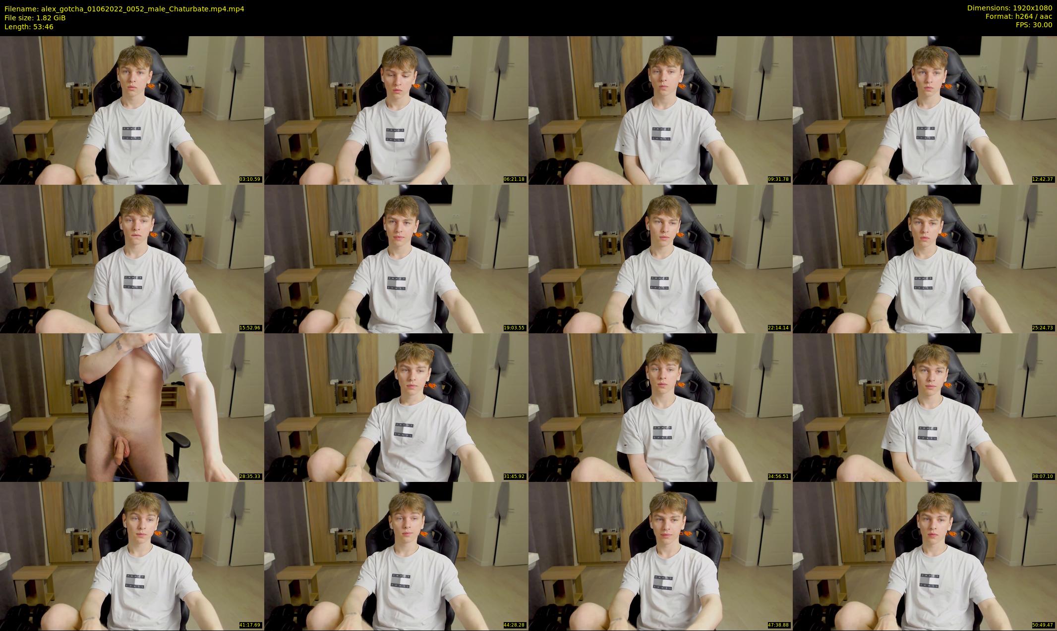 alex_gotcha — 54 minute Chaturbate male cam show recording, 1080p, Jun 1, 2022