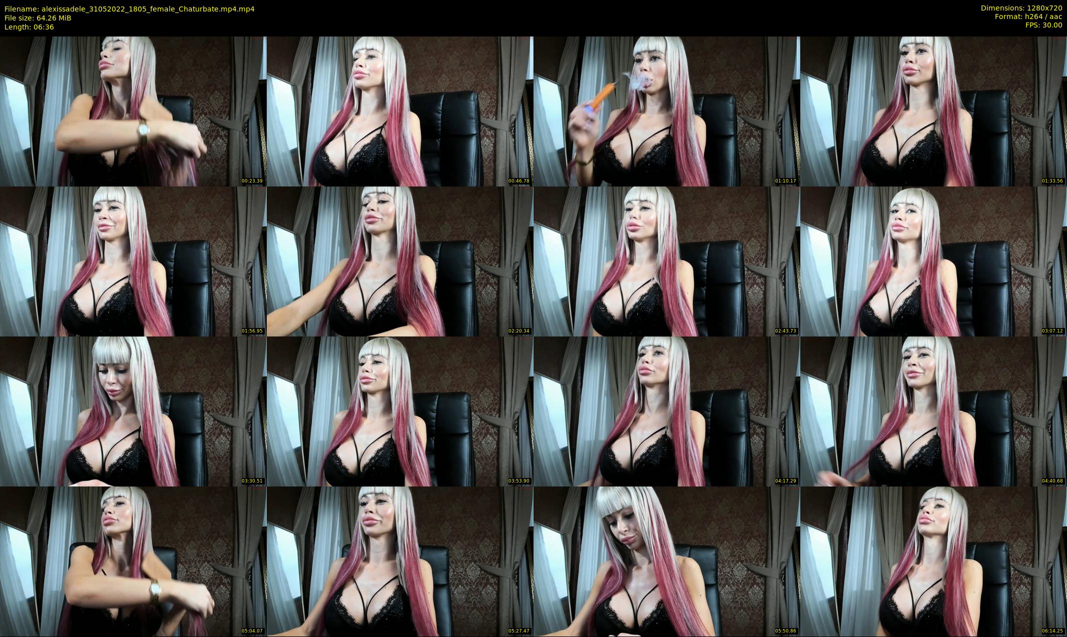 alexissadele — 7 minute Chaturbate female cam show recording, 720p, May 31, 2022