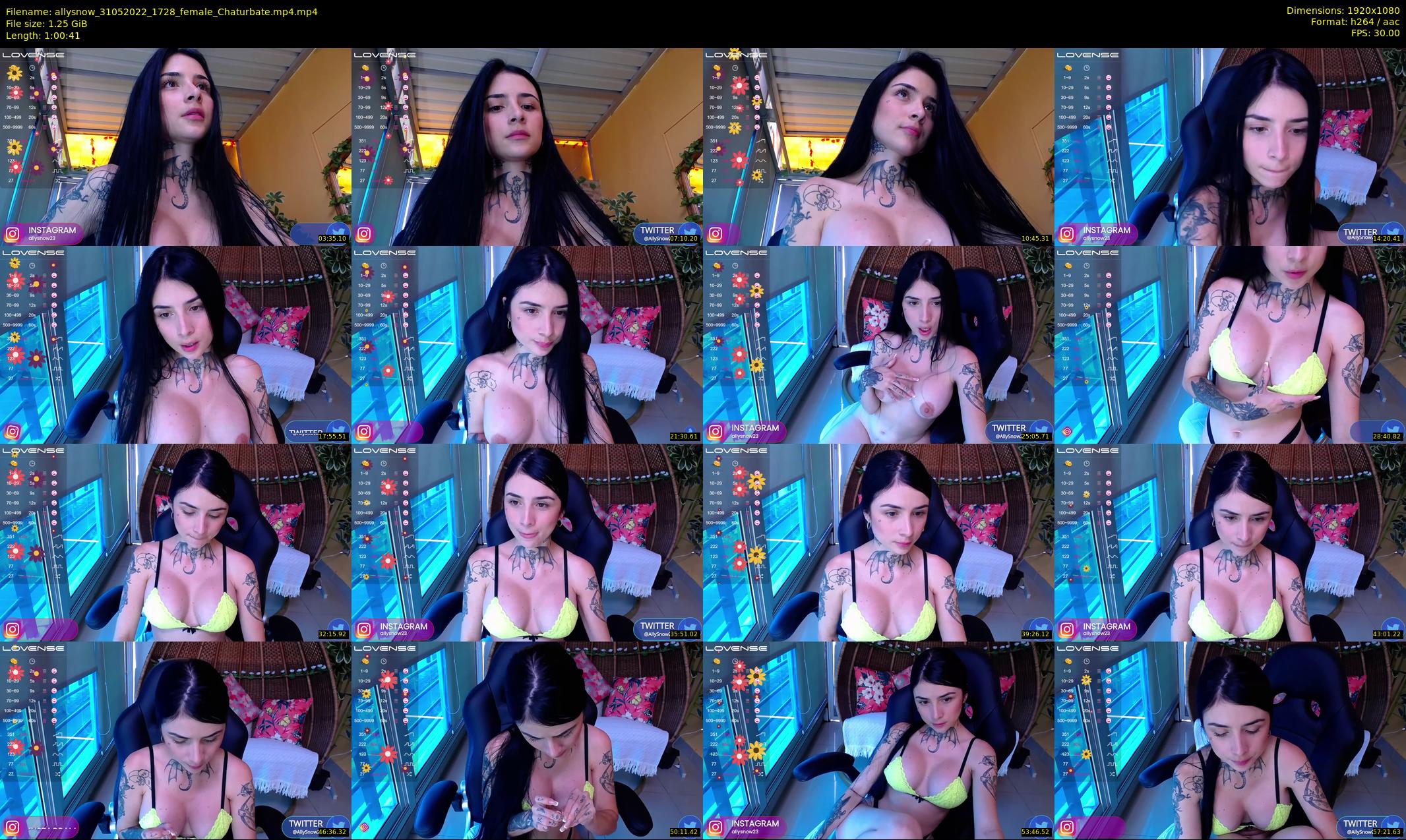 allysnow — 61 minute Chaturbate female cam show recording, 1080p, May 31, 2022