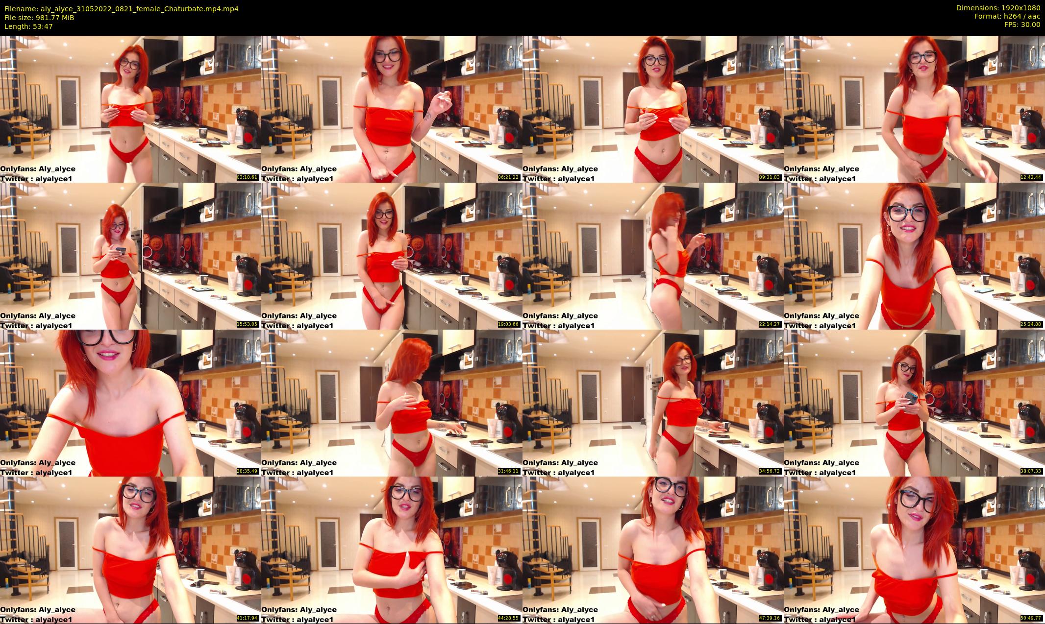 aly_alyce — 54 minute Chaturbate female cam show recording, 1080p, May 31, 2022