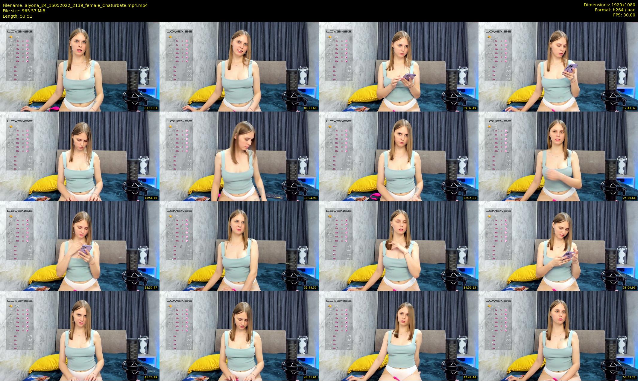 alyona_24 — 54 minute Chaturbate female cam show recording, 1080p, May 15, 2022