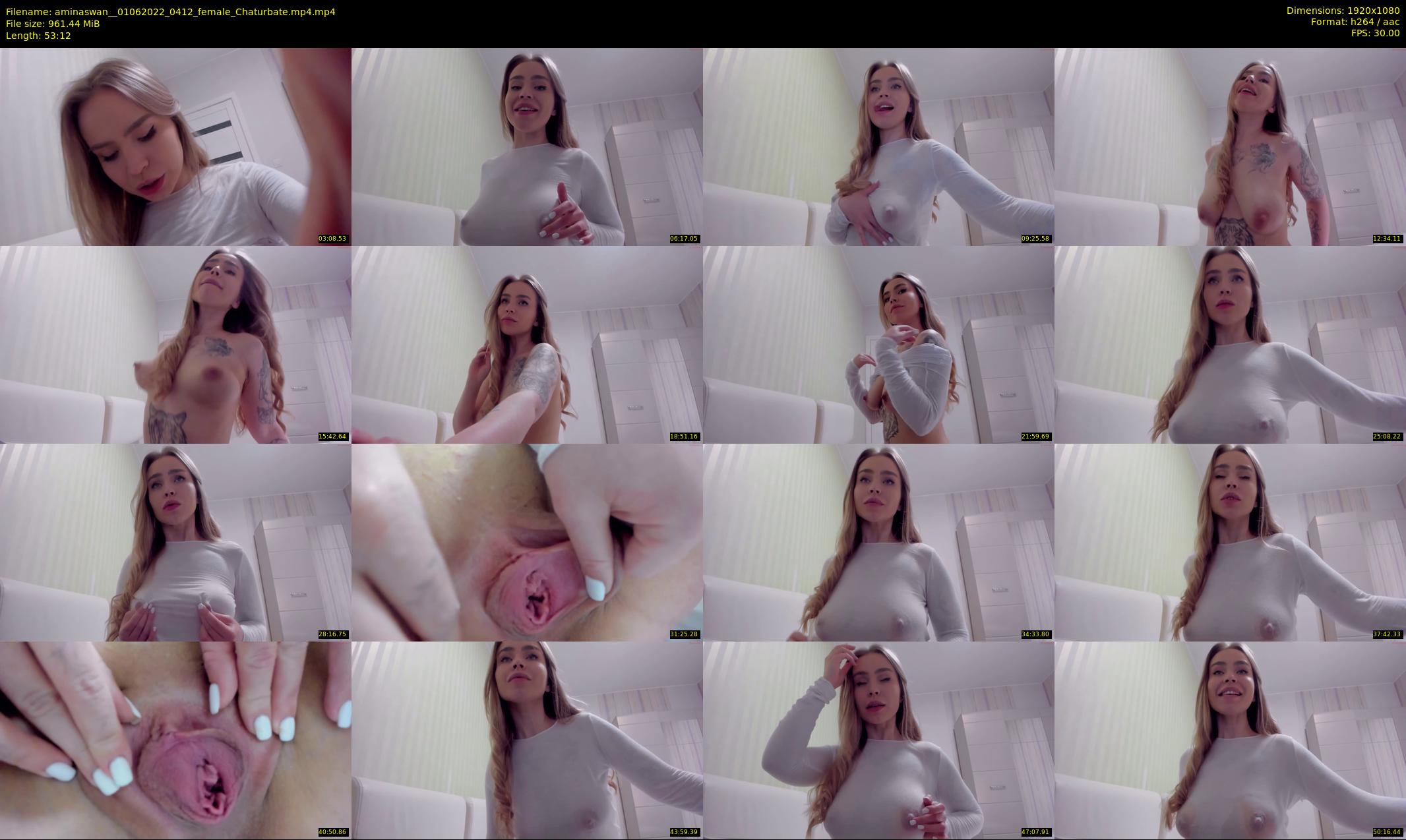 aminaswan_ — 54 minute Chaturbate female cam show recording, 1080p, Jun 1, 2022