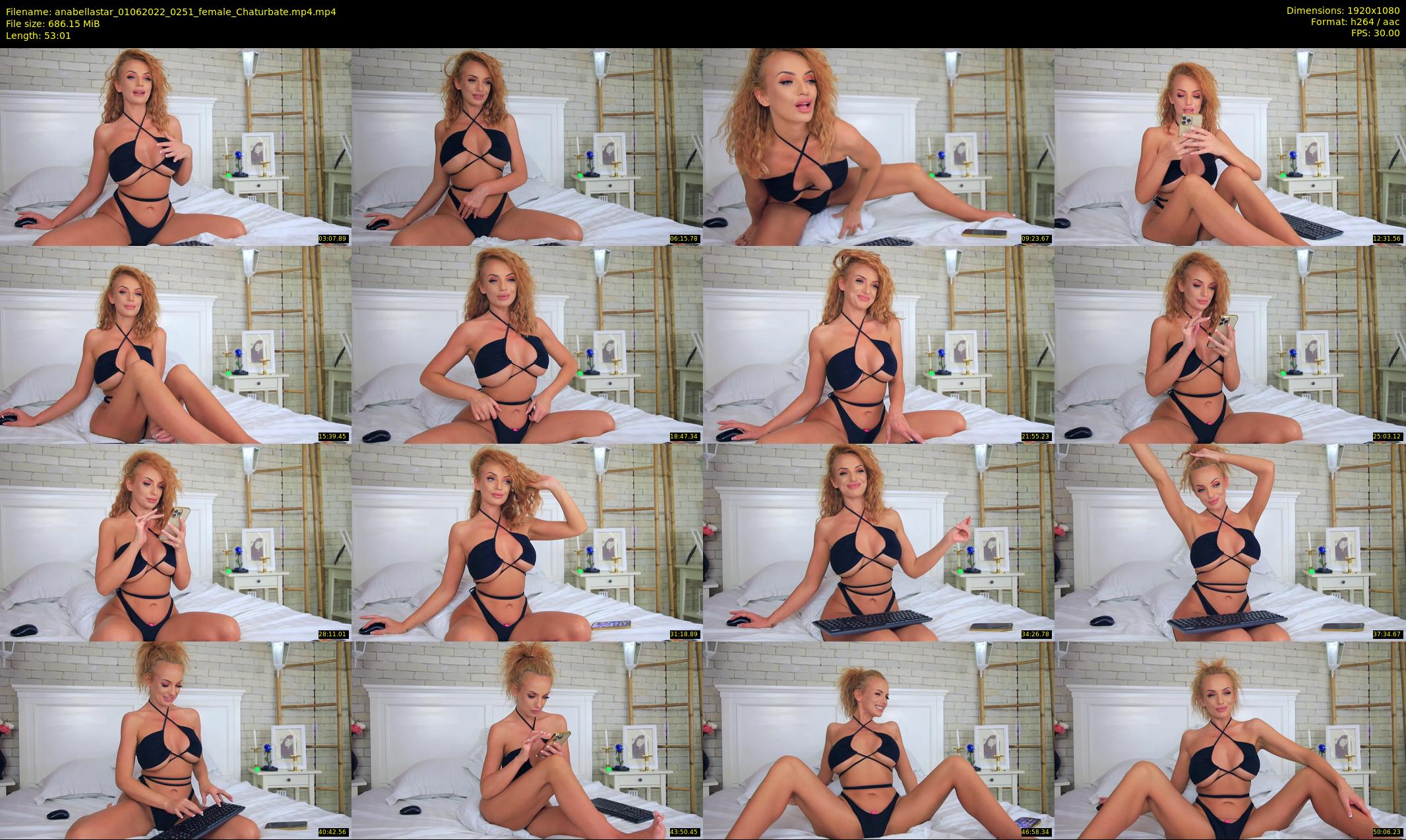 anabellastar — 54 minute Chaturbate female cam show recording, 1080p, Jun 1, 2022