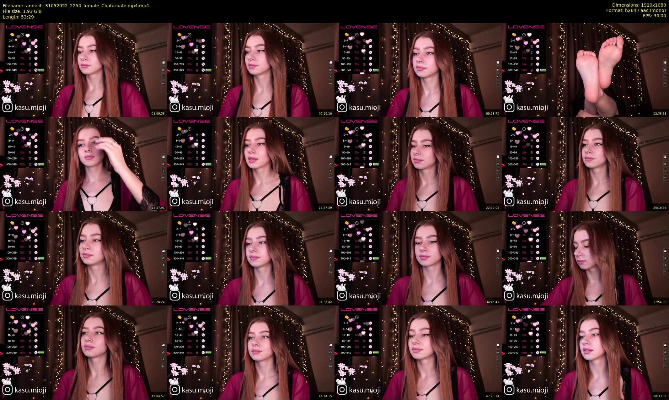 annelitt — 54 minute Chaturbate female cam show recording, 1080p, May 31, 2022