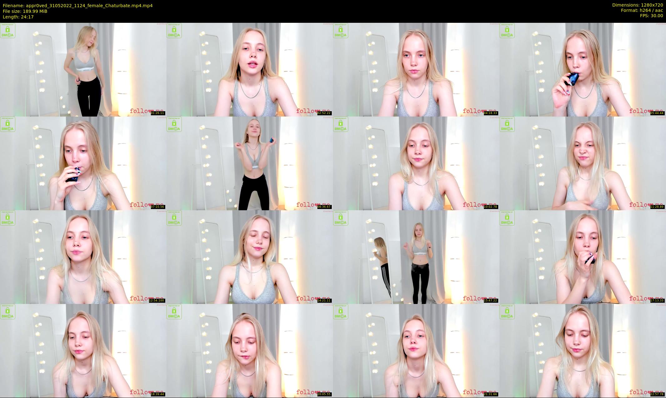 appr0ved — 25 minute Chaturbate female cam show recording, 720p, May 31, 2022