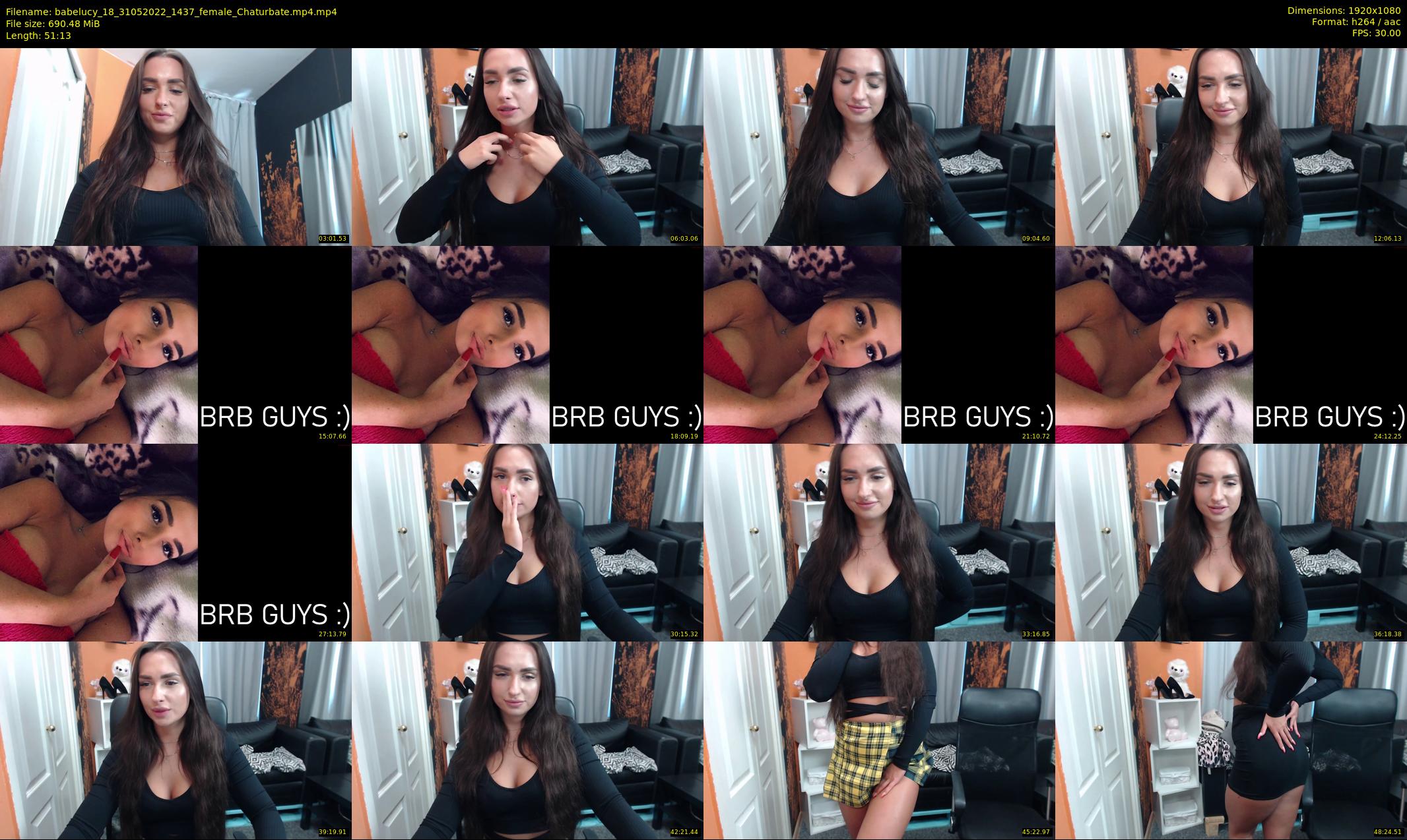 babelucy_18 — 52 minute Chaturbate female cam show recording, 1080p, May 31, 2022
