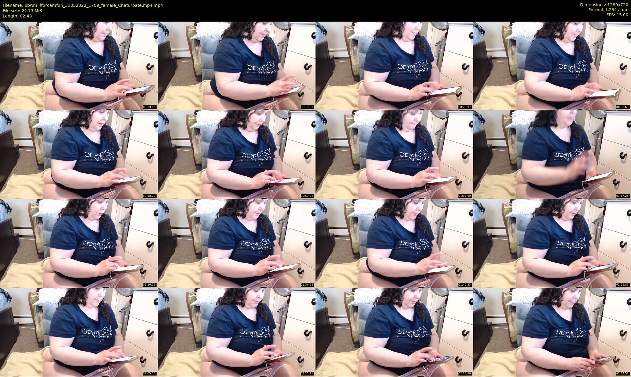 bbwmilfforcamfun — 3 minute Chaturbate female cam show recording, 720p, May 31, 2022