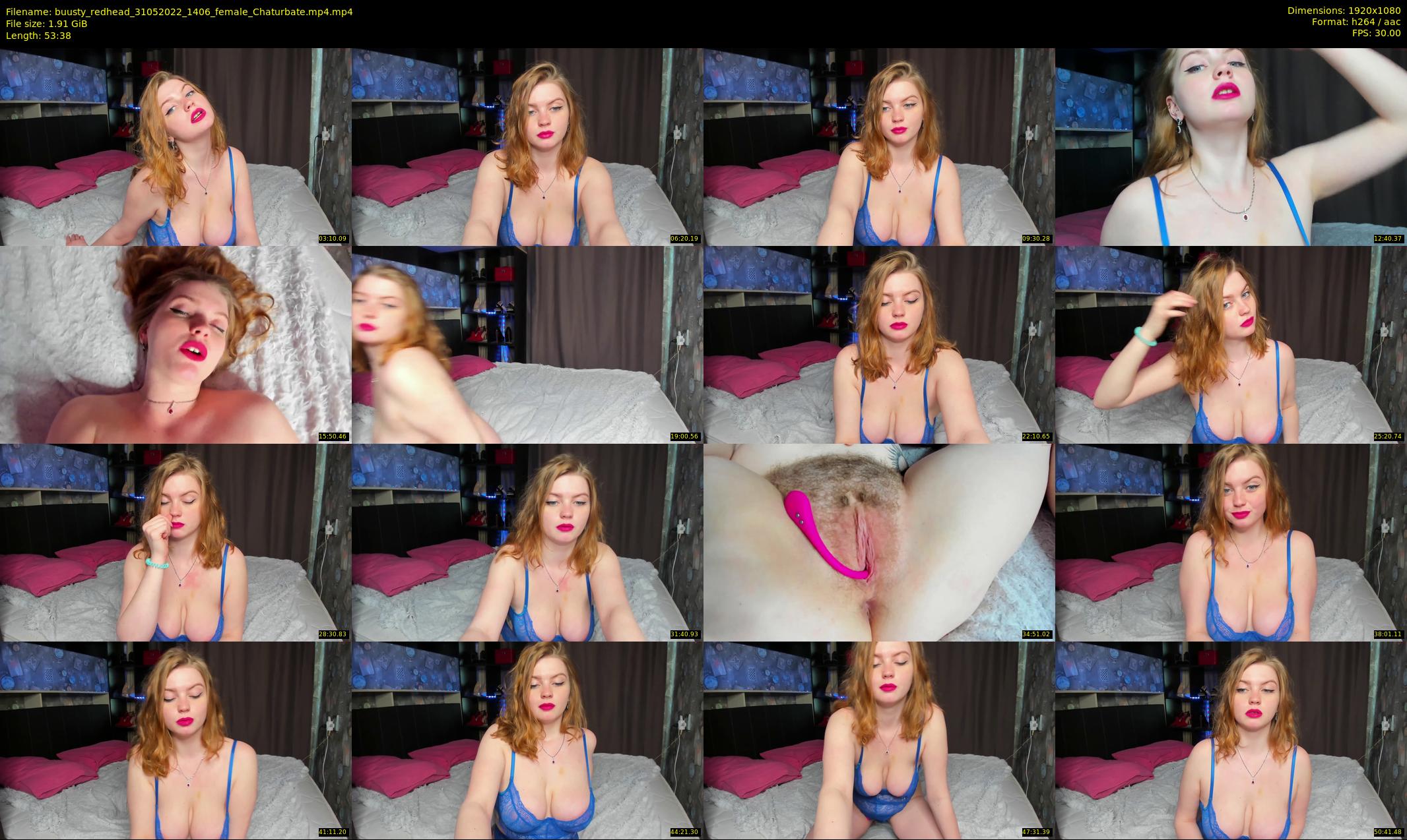 buusty_redhead — 54 minute Chaturbate female cam show recording, 1080p, May 31, 2022