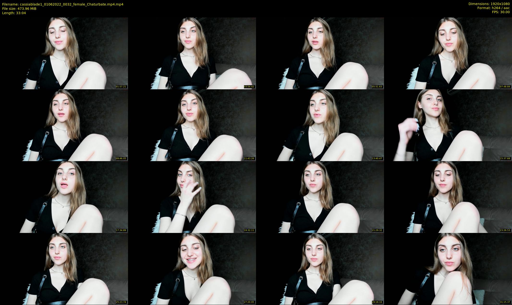 cassiablade1 — 34 minute Chaturbate female cam show recording, 1080p, Jun 1, 2022