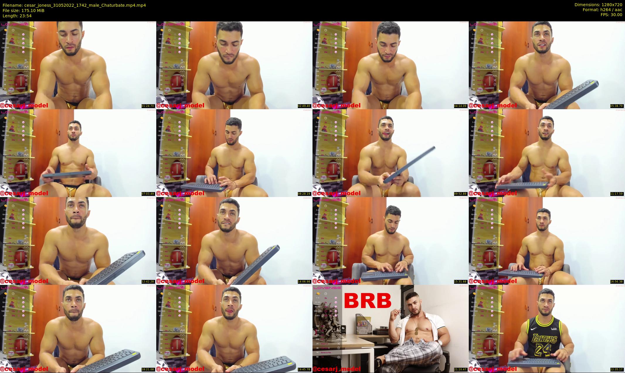 cesar_joness — 24 minute Chaturbate male cam show recording, 720p, May 31, 2022