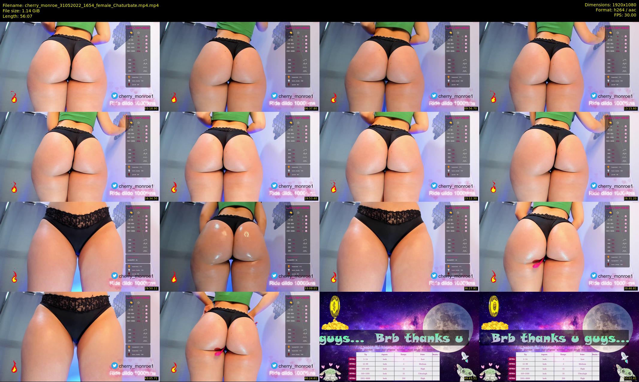cherry_monroe — 57 minute Chaturbate female cam show recording, 1080p, May 31, 2022