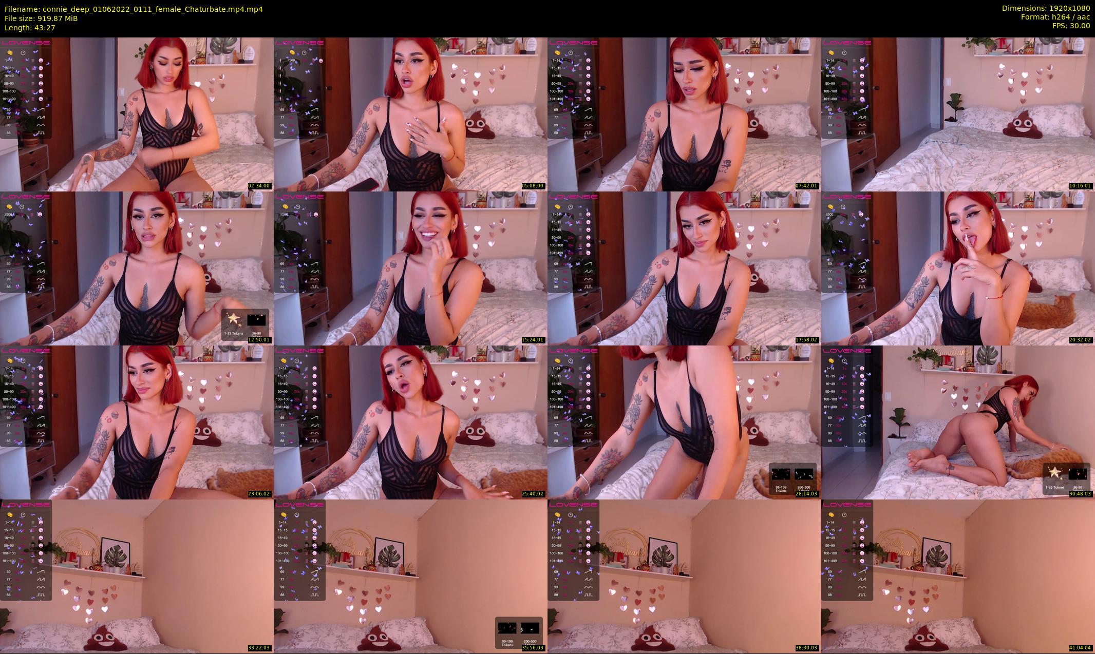 connie_deep — 44 minute Chaturbate female cam show recording, 1080p, Jun 1, 2022