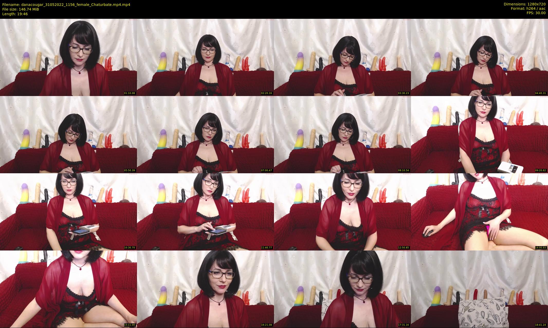 danacougar — 20 minute Chaturbate female cam show recording, 720p, May 31, 2022