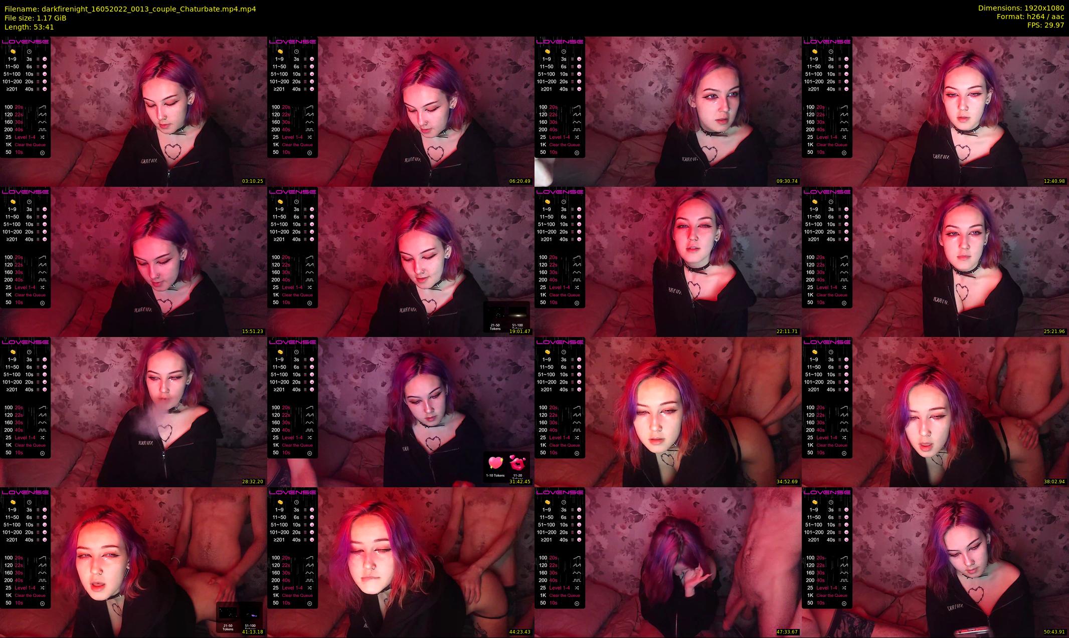 darkfirenight — 54 minute Chaturbate couple cam show recording, 1080p, May 16, 2022