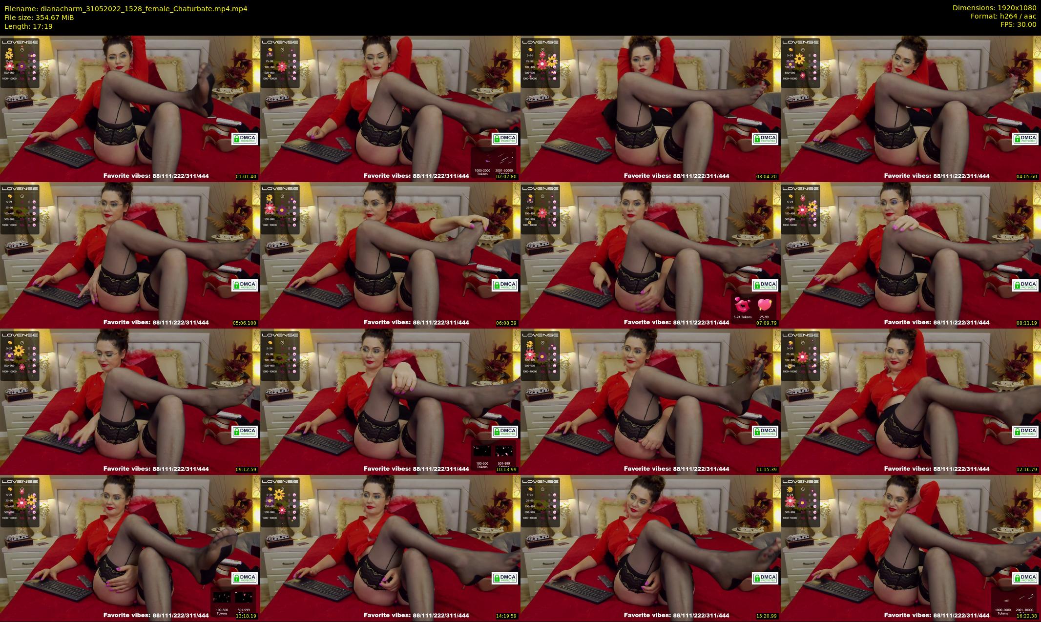 dianacharm — 18 minute Chaturbate female cam show recording, 1080p, May 31, 2022