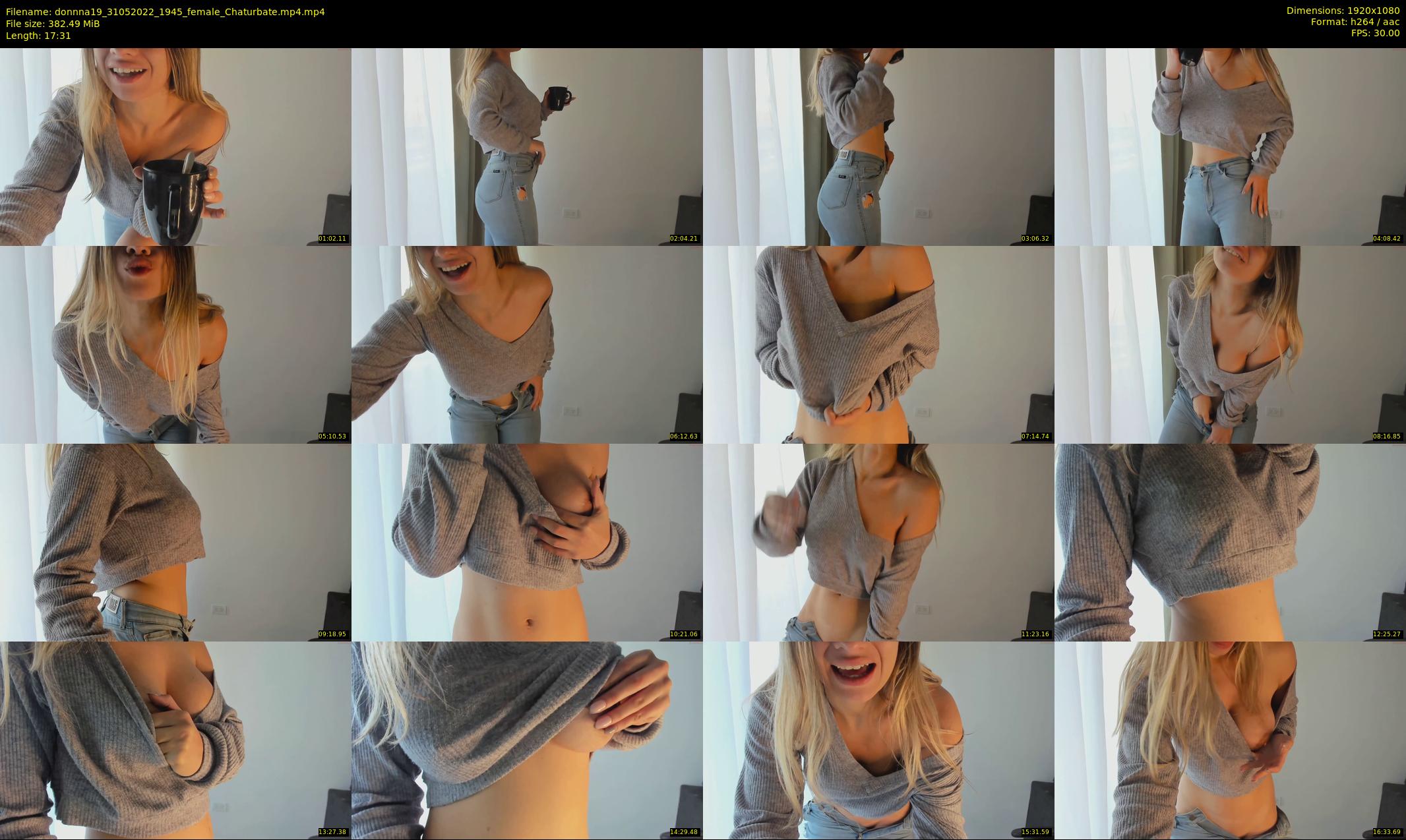 donnna19 — 18 minute Chaturbate female cam show recording, 1080p, May 31, 2022