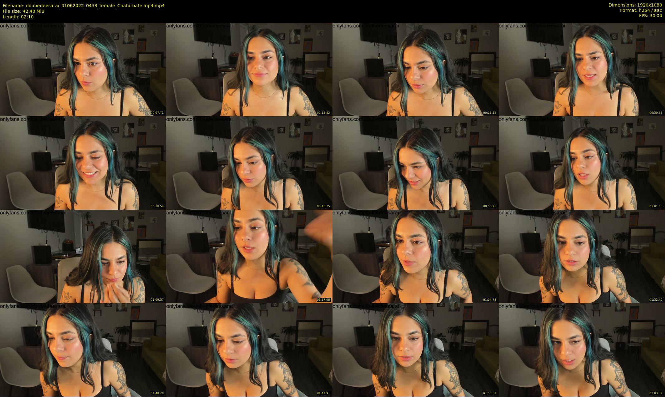 doubedeesarai — 3 minute Chaturbate female cam show recording, 1080p, Jun 1, 2022