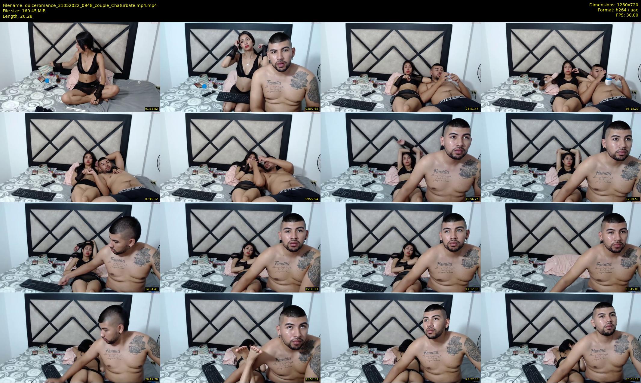 dulceromance — 27 minute Chaturbate couple cam show recording, 720p, May 31, 2022