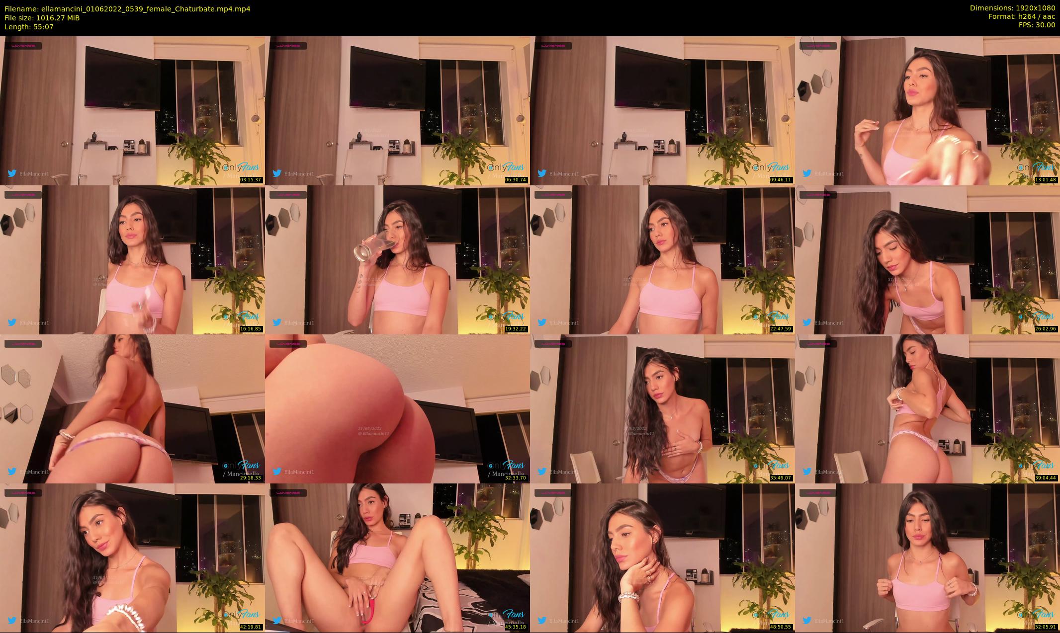 ellamancini — 56 minute Chaturbate female cam show recording, 1080p, Jun 1, 2022