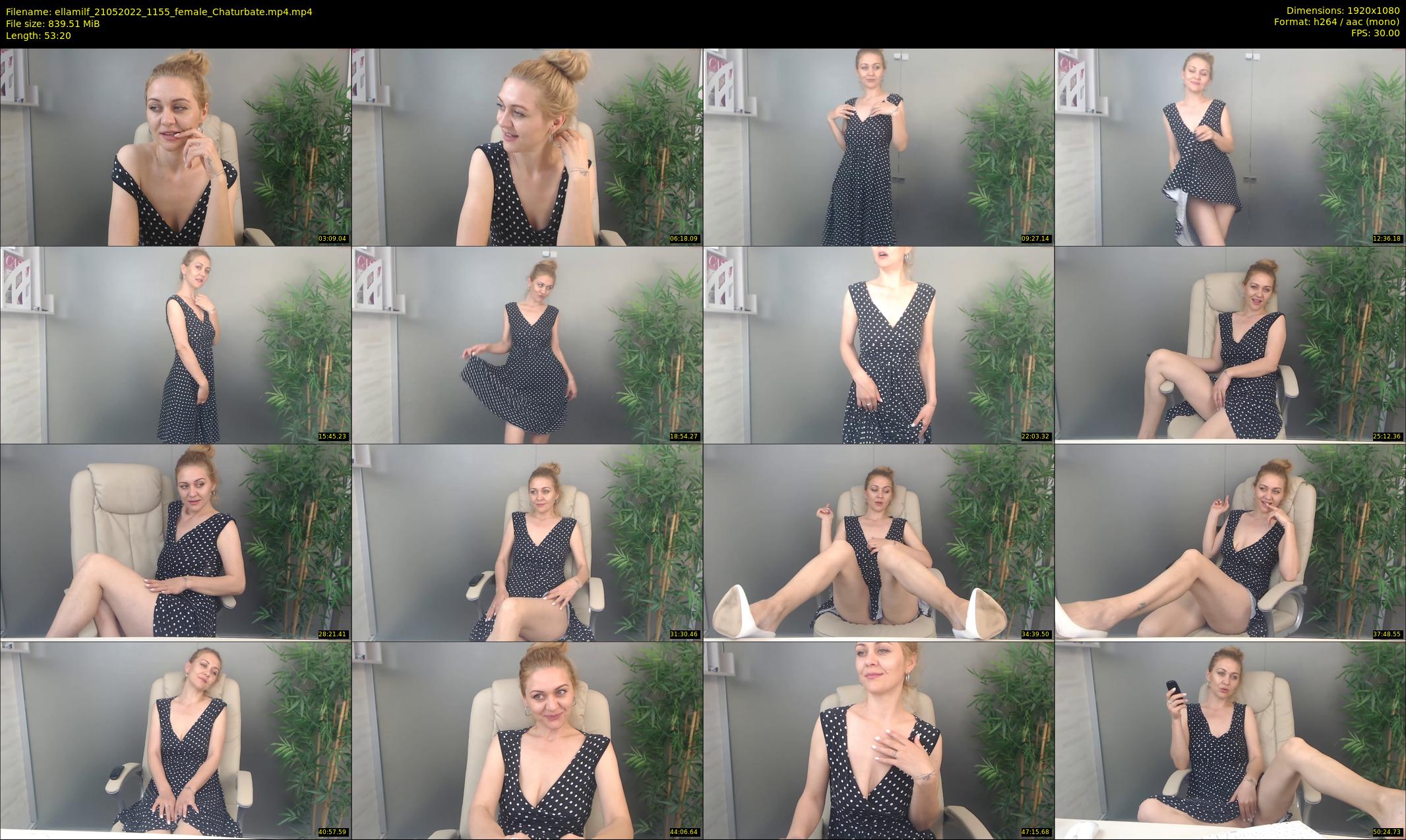 ellamilf — 54 minute Chaturbate female cam show recording, 1080p, May 21, 2022