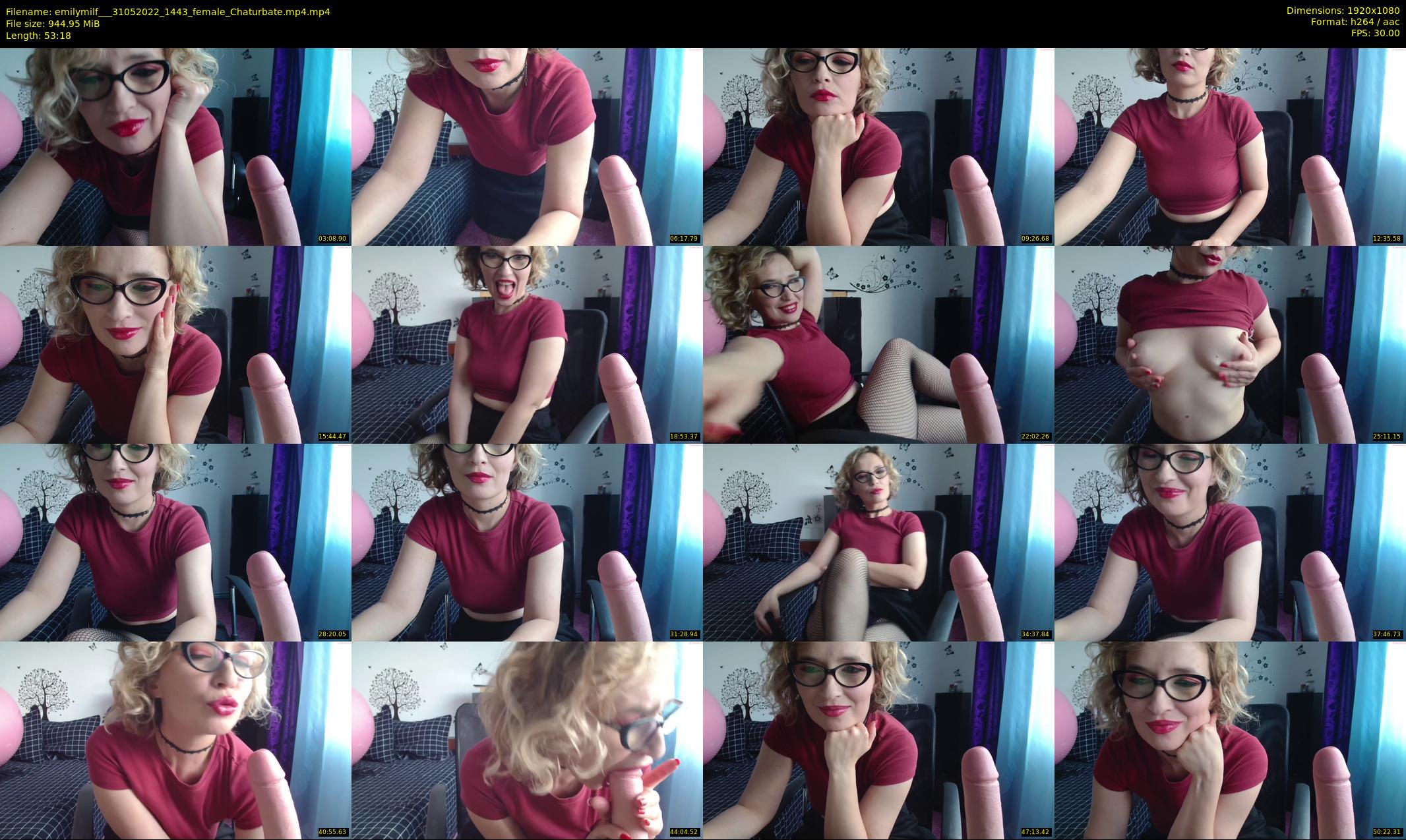 emilymilf__ — 54 minute Chaturbate female cam show recording, 1080p, May 31, 2022