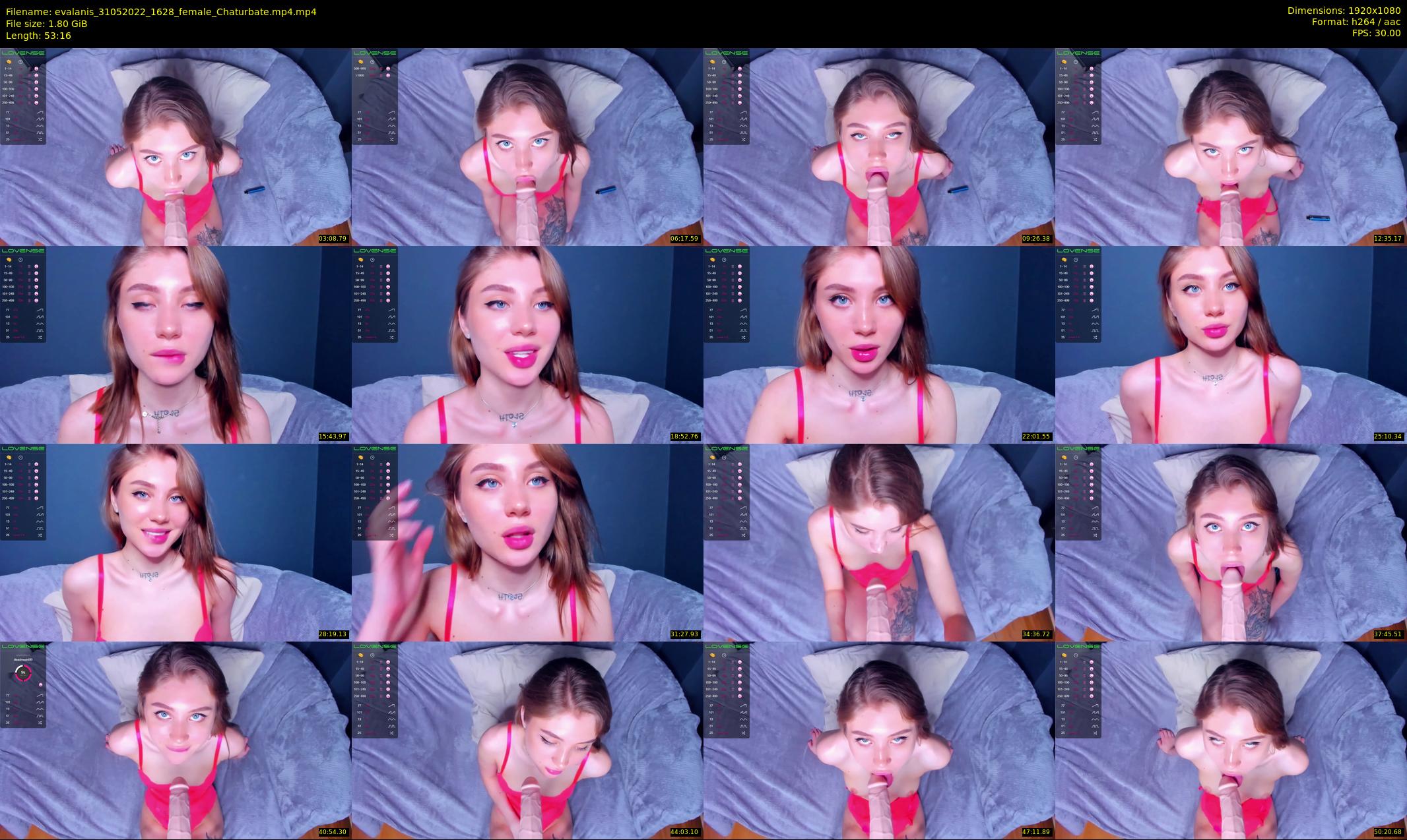 evalanis — 54 minute Chaturbate couple cam show recording, 1080p, May 31, 2022
