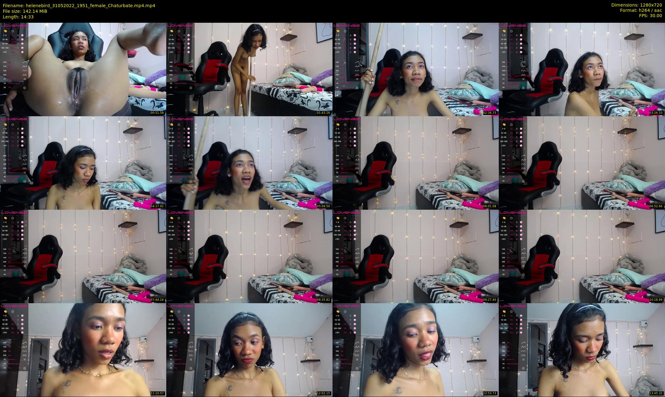 helenebird — 15 minute Chaturbate female cam show recording, 720p, May 31, 2022