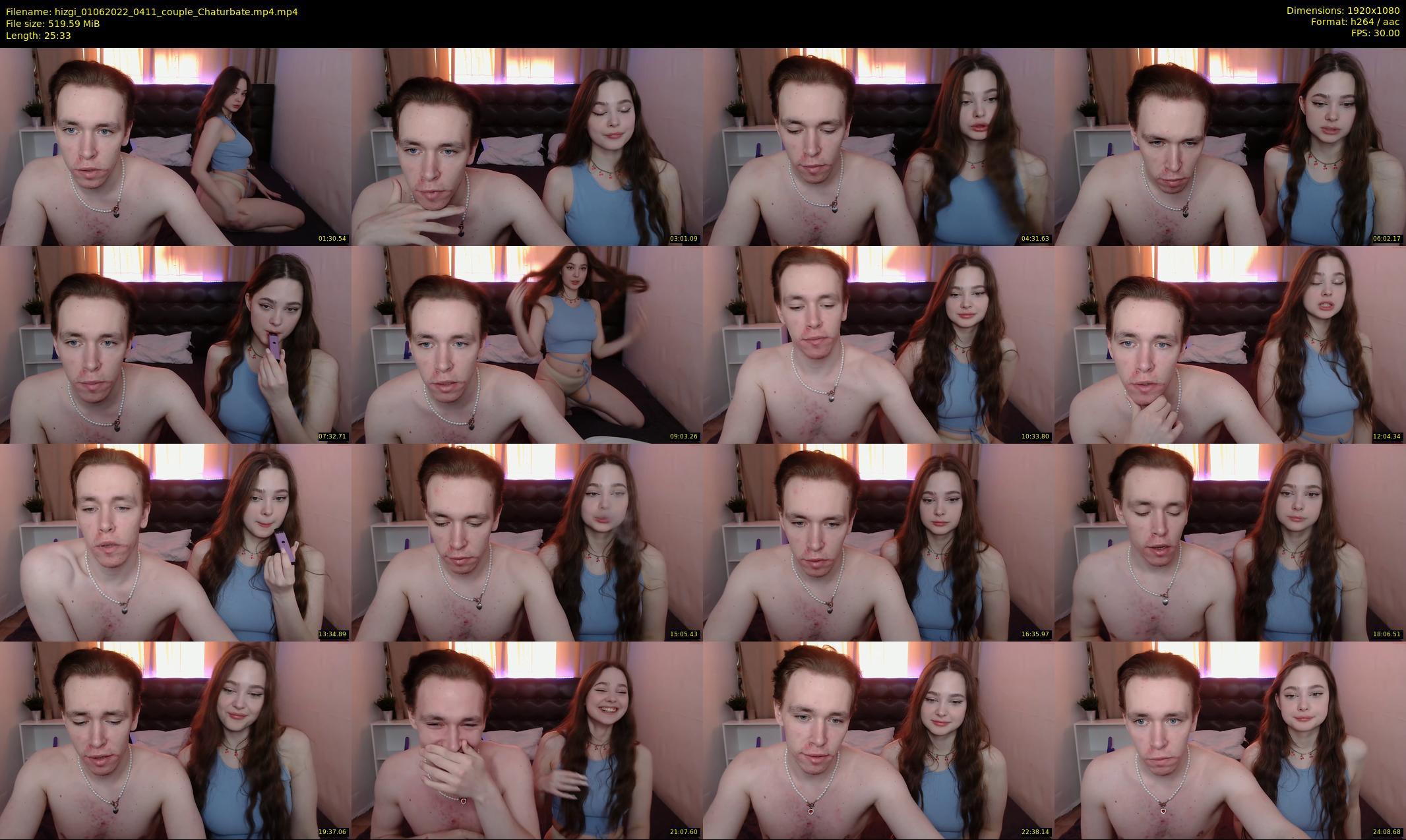 hizgi — 26 minute Chaturbate couple cam show recording, 1080p, Jun 1, 2022