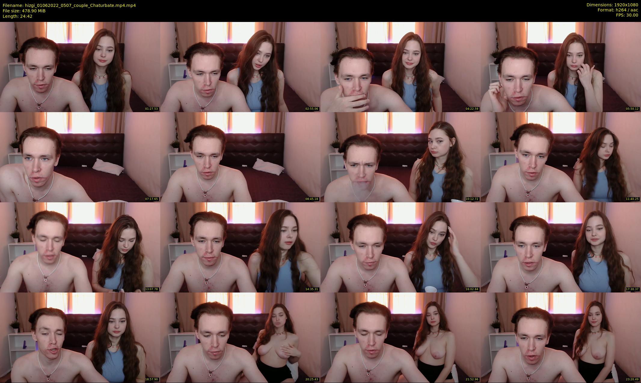 hizgi — 25 minute Chaturbate couple cam show recording, 1080p, Jun 1, 2022