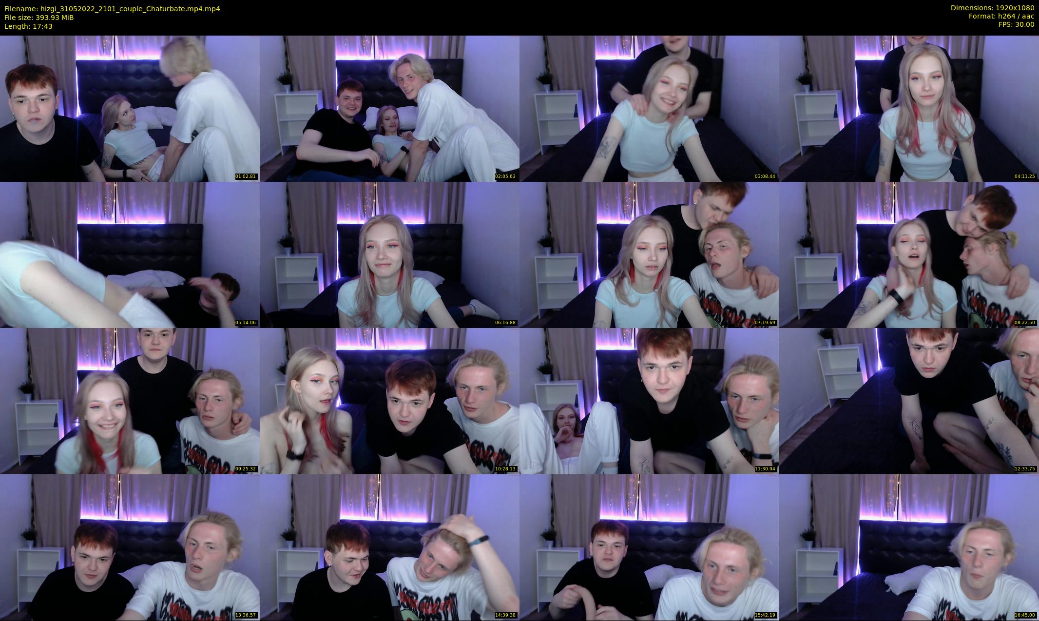 hizgi — 18 minute Chaturbate couple cam show recording, 1080p, May 31, 2022