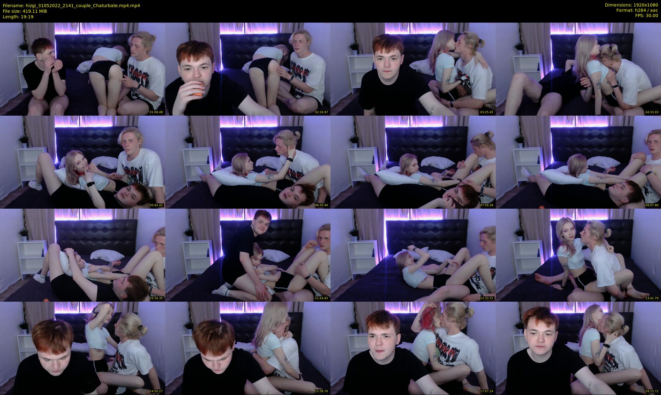 hizgi — 20 minute Chaturbate couple cam show recording, 1080p, May 31, 2022