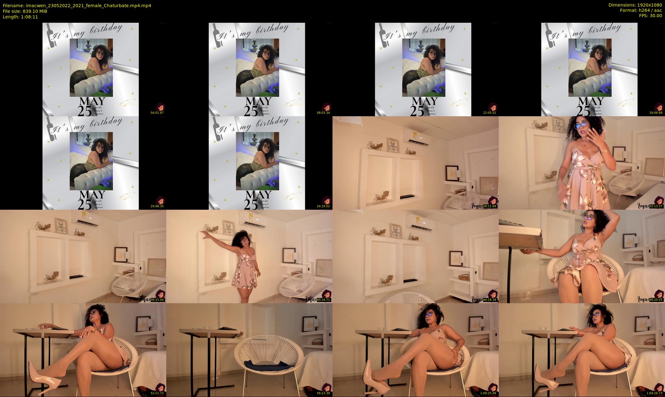 imacwen — 69 minute Chaturbate female cam show recording, 1080p, May 23, 2022