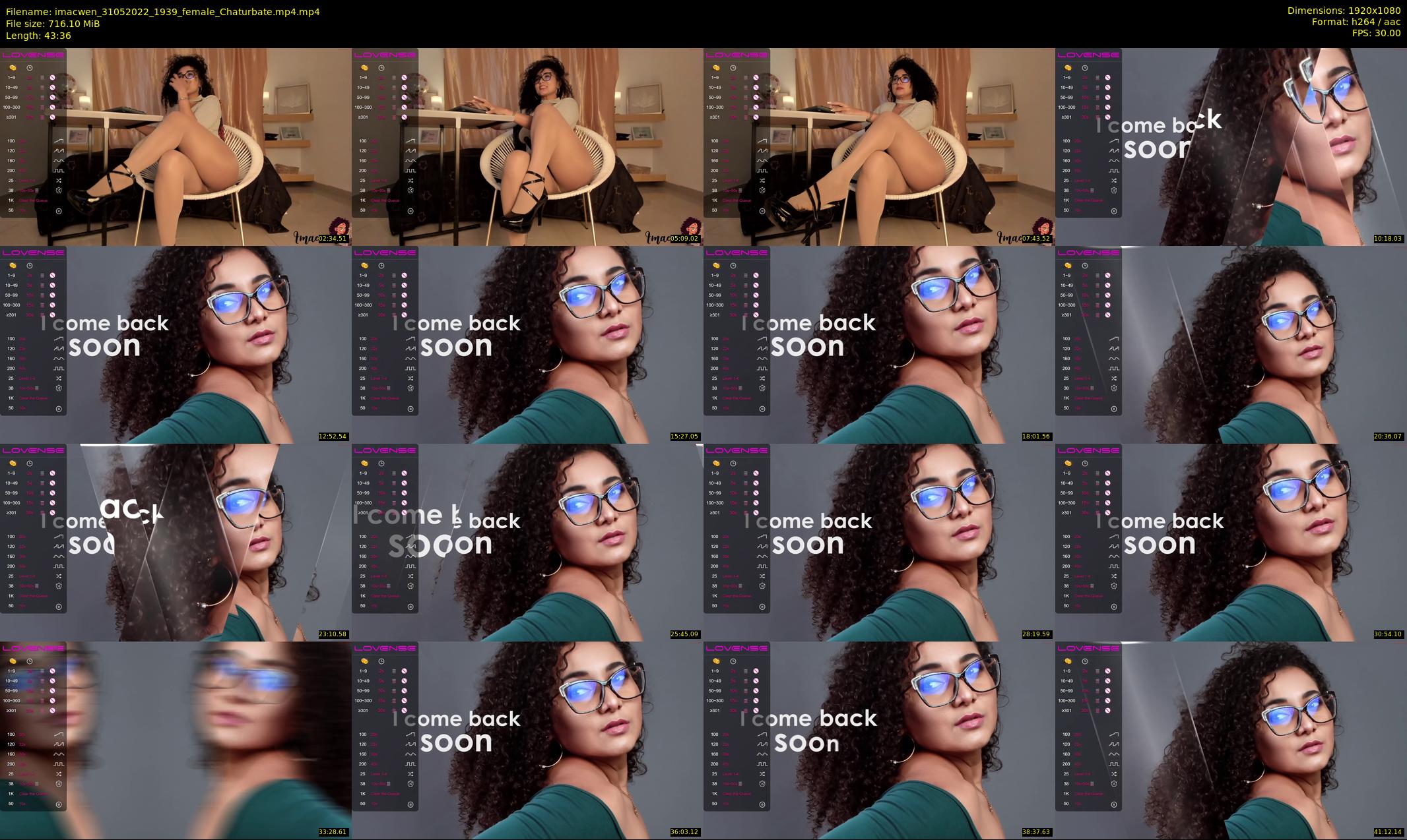 imacwen — 44 minute Chaturbate female cam show recording, 1080p, May 31, 2022