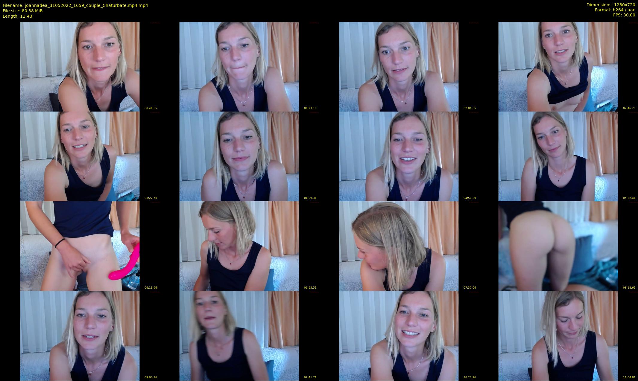 joannadea — 12 minute Chaturbate female cam show recording, 720p, May 31, 2022