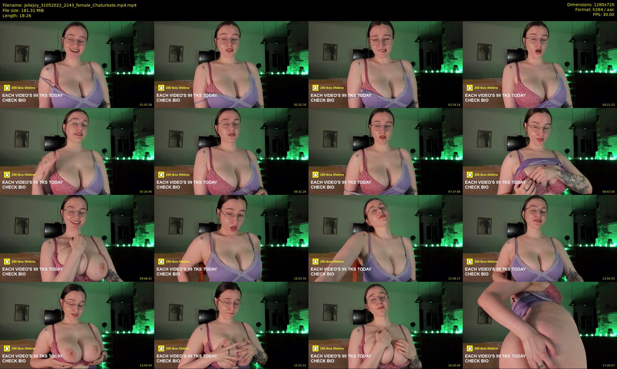 joliejoy — 19 minute Chaturbate female cam show recording, 720p, May 31, 2022