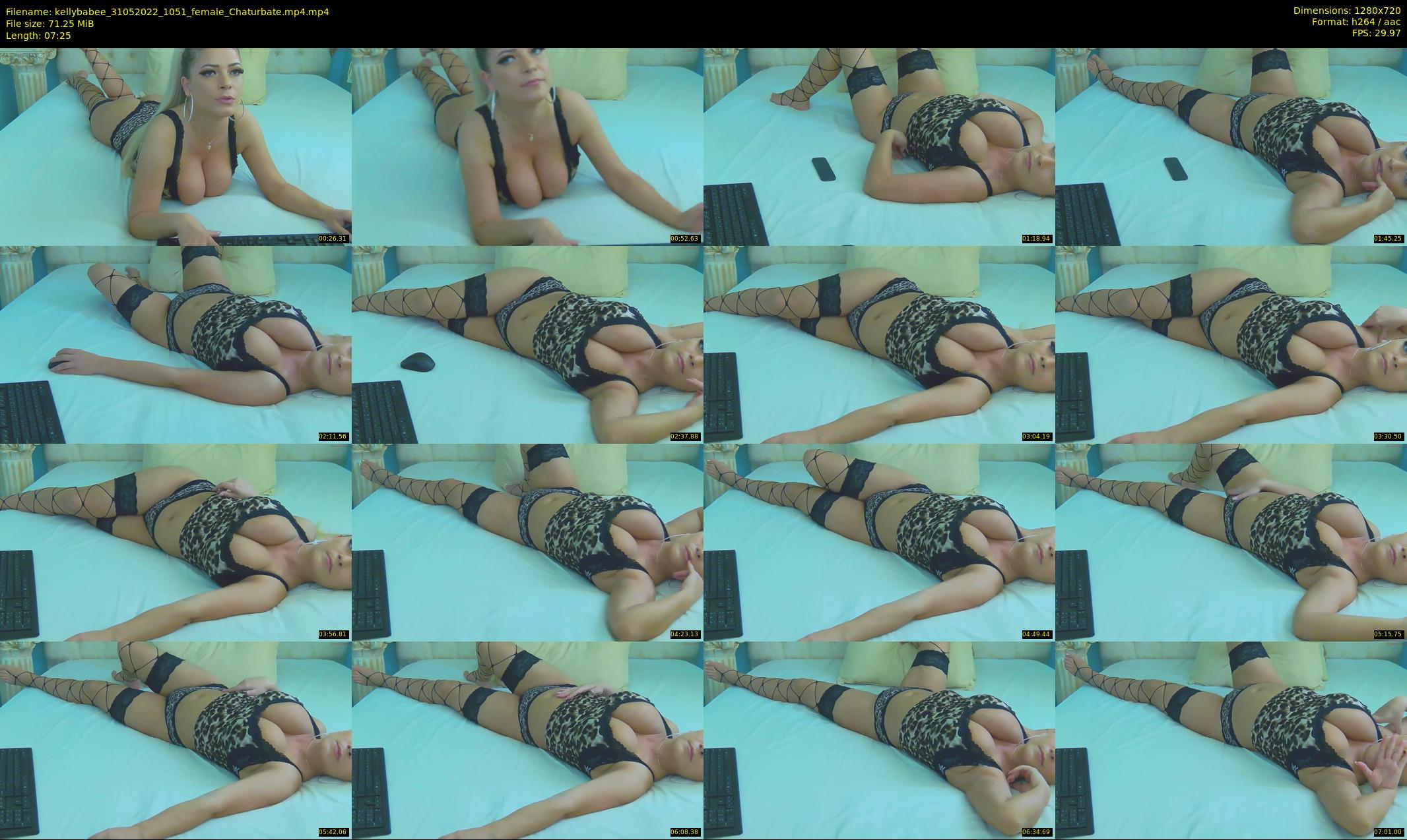 kellybabee — 8 minute Chaturbate female cam show recording, 720p, May 31, 2022