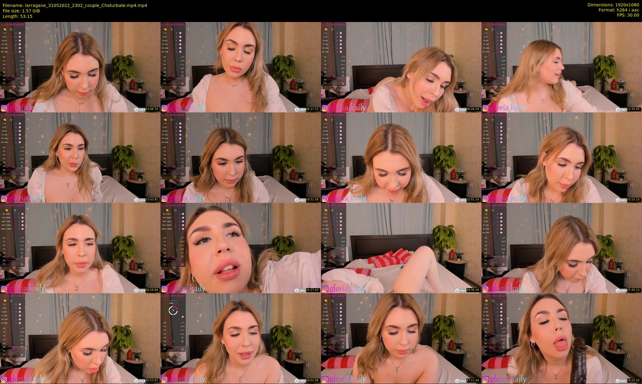 larragane — 54 minute Chaturbate couple cam show recording, 1080p, May 31, 2022