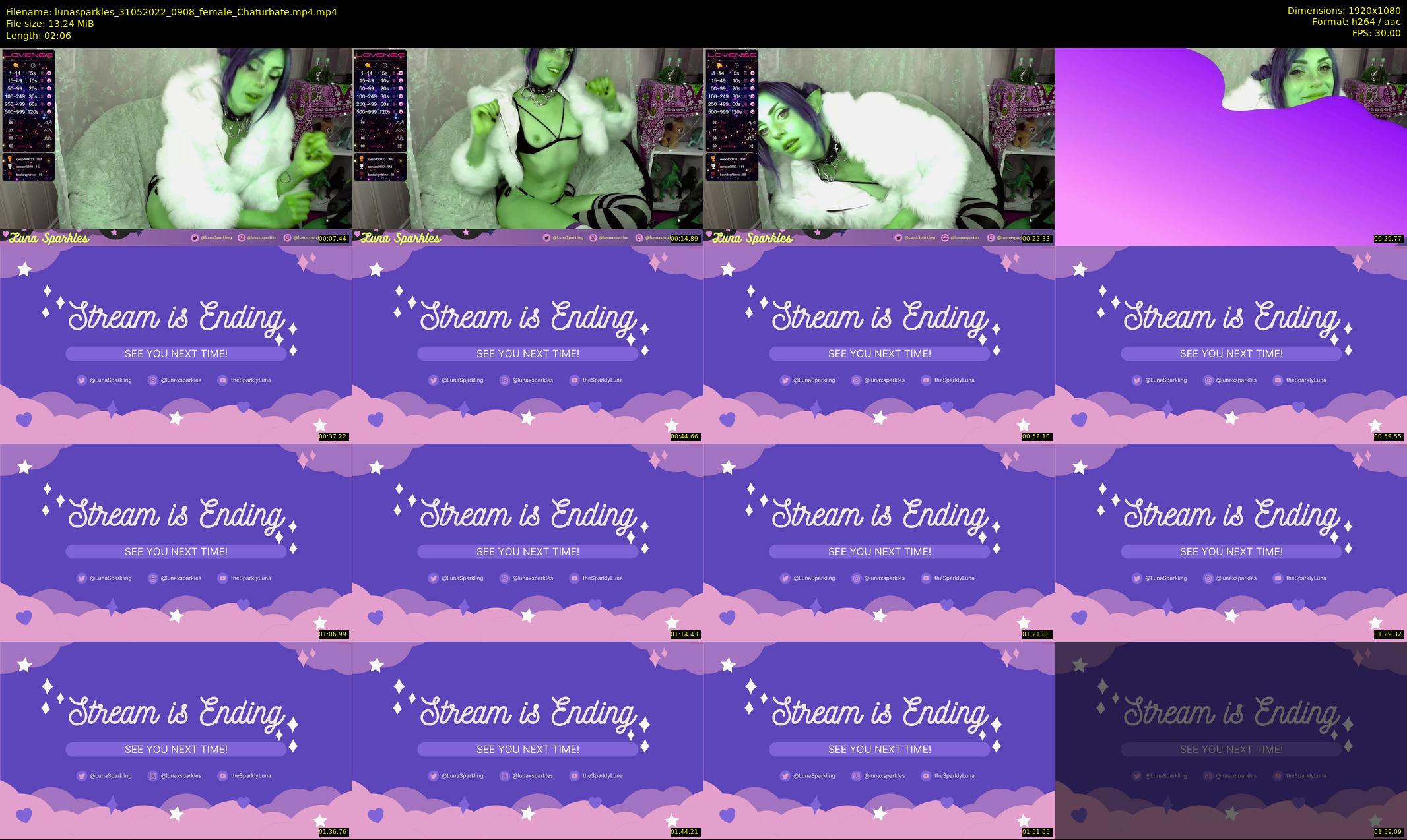 lunasparkles — 3 minute Chaturbate female cam show recording, 1080p, May 31, 2022