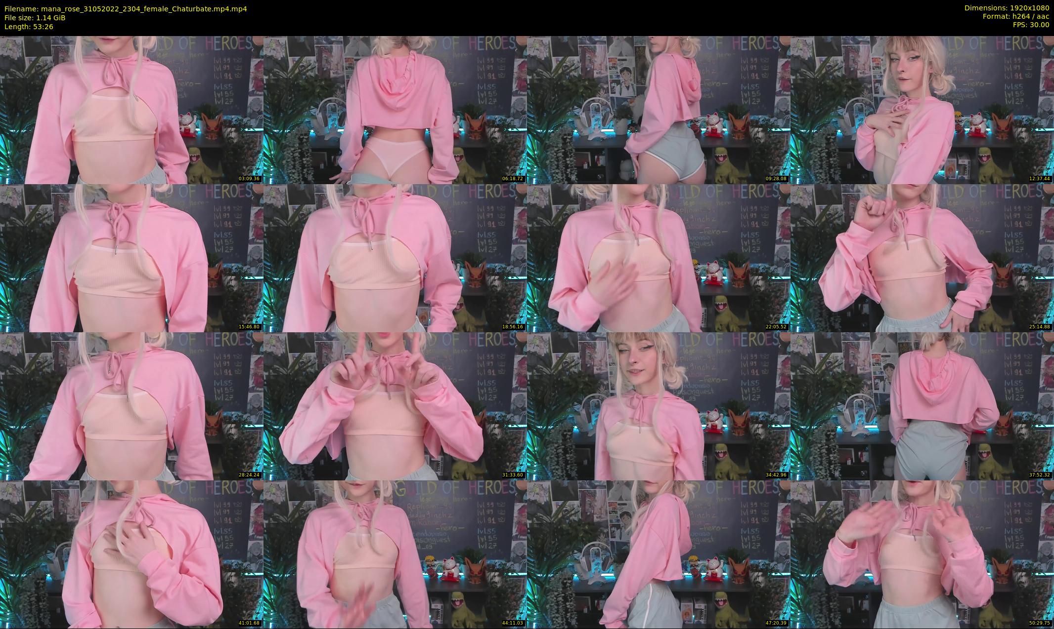 mana_rose — 54 minute Chaturbate female cam show recording, 1080p, May 31, 2022